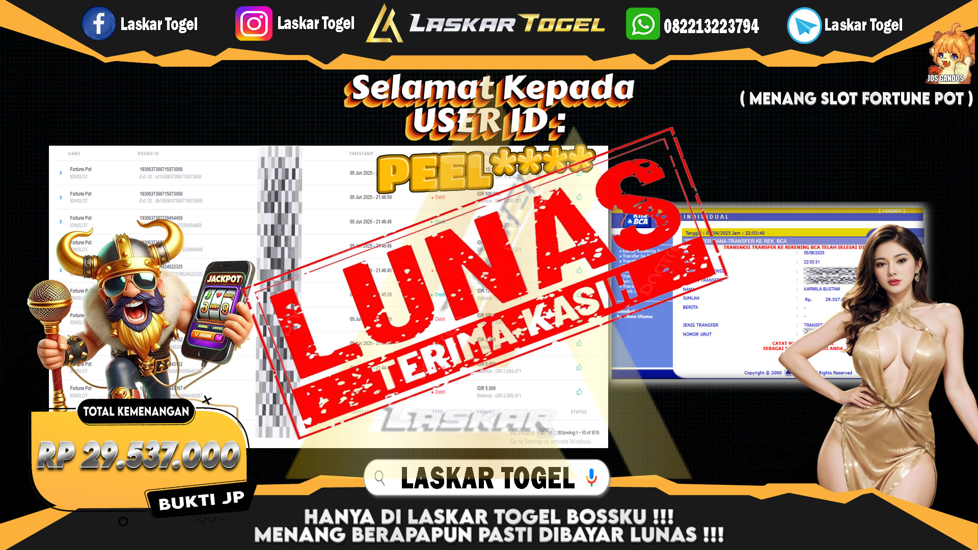 LASKARTOGEL-JACKPOT-SLOT-FORTUNE-POT-Rp.29.537.000