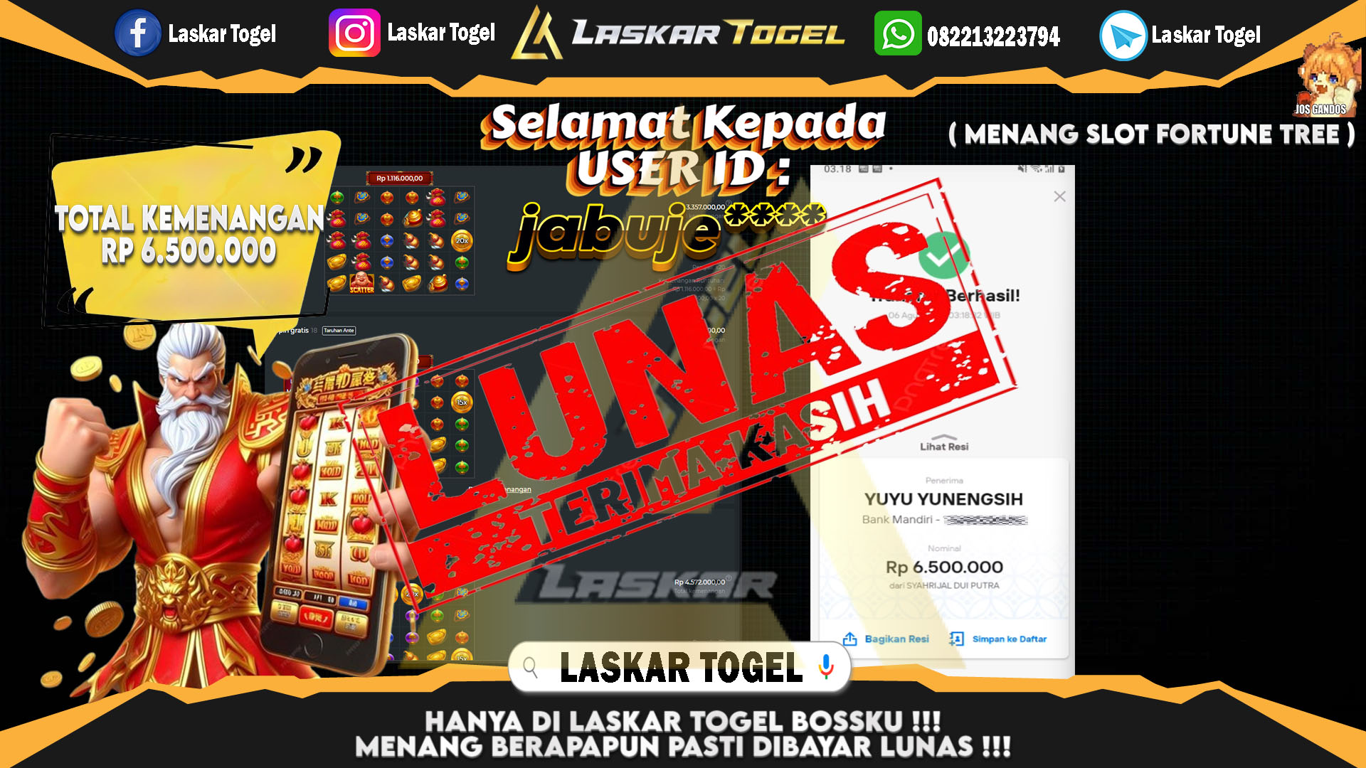 LASKARTOGEL-JACKPOT-SLOT-MAHJONG-WAYS2-Rp.5.000.000