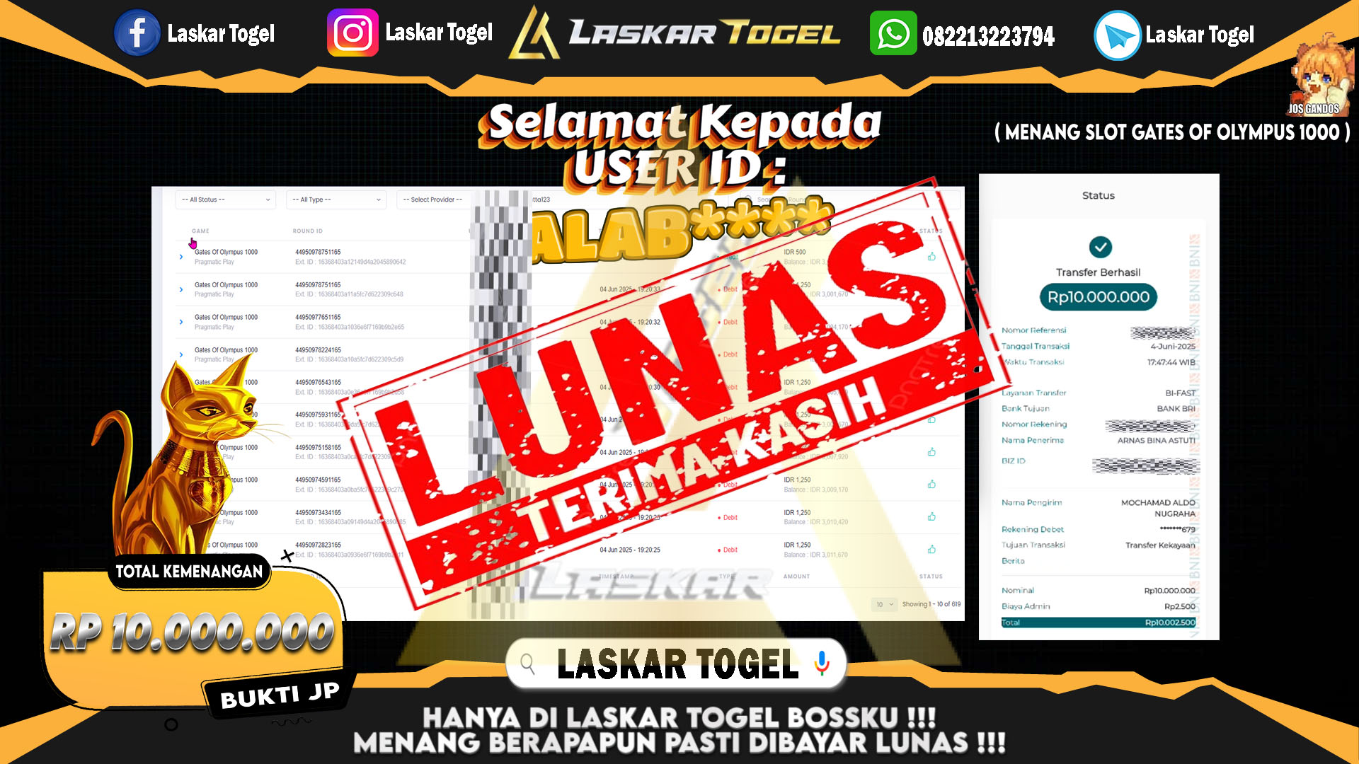 LASKARTOGEL-JACKPOT-SLOT-GATES-OF-OLYMPUS-1000-Rp.10.000.000