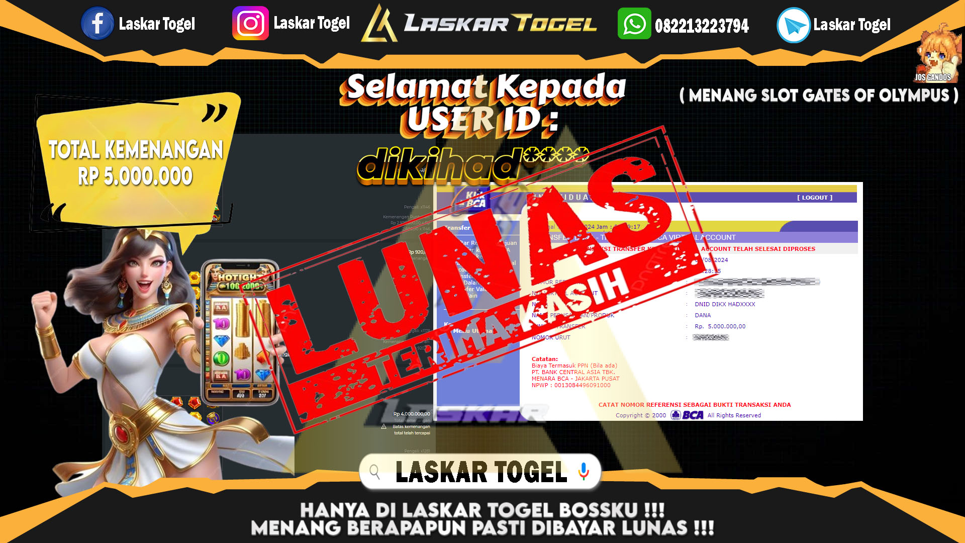 LASKARTOGEL-JACKPOT-SLOT-GATES-OF-OLYMPUS-Rp.5.000.000