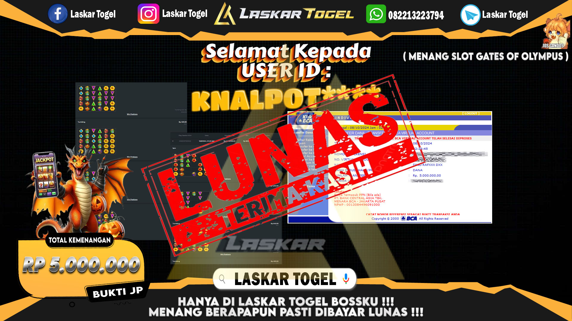 LASKARTOGEL-JACKPOT-SLOT-GATES-OF-OLYMPUS-Rp.5.000.000