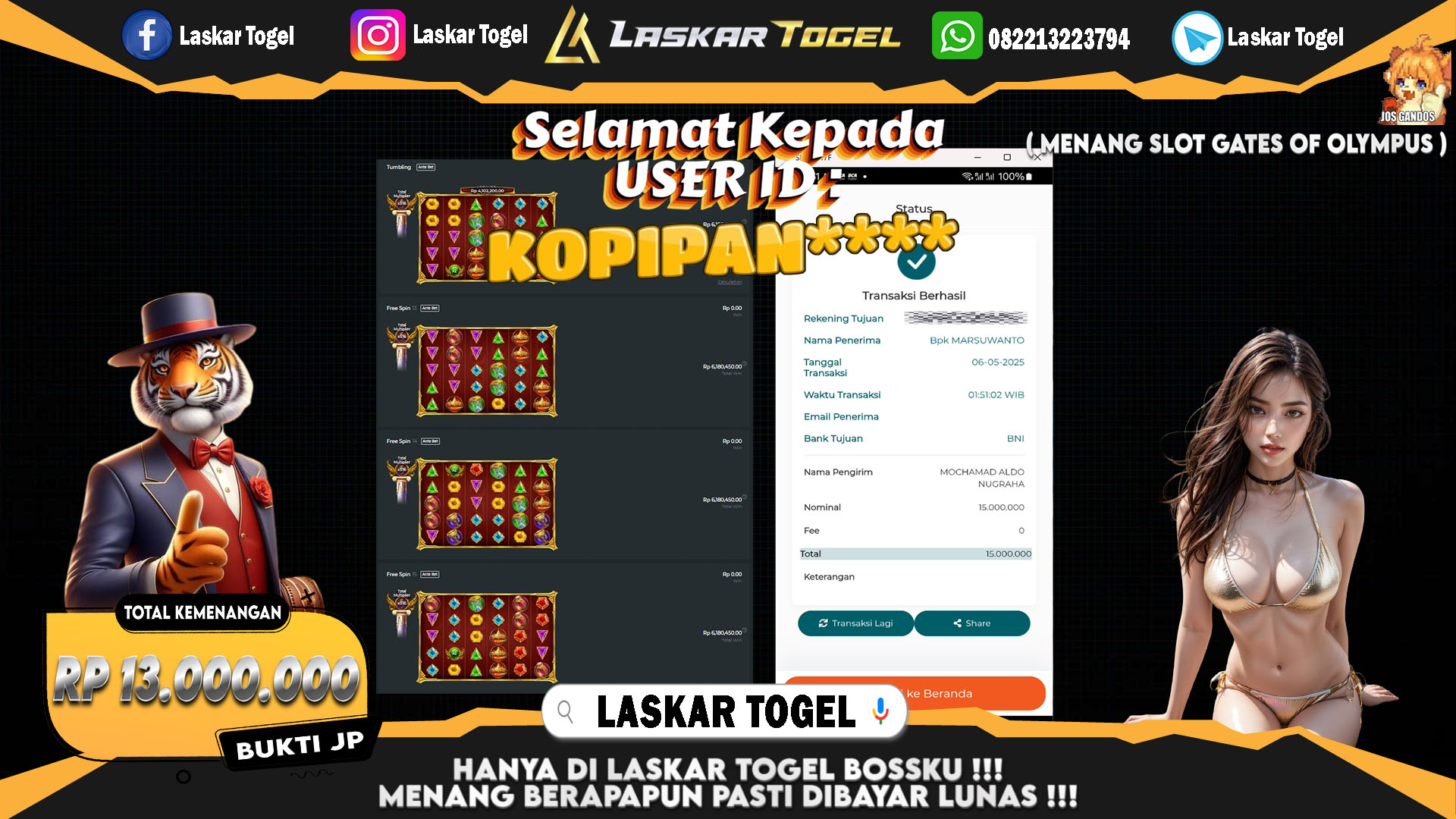 LASKARTOGEL-JACKPOT-SLOT-GATES-OF-OLYMPUS-Rp.15.000.000