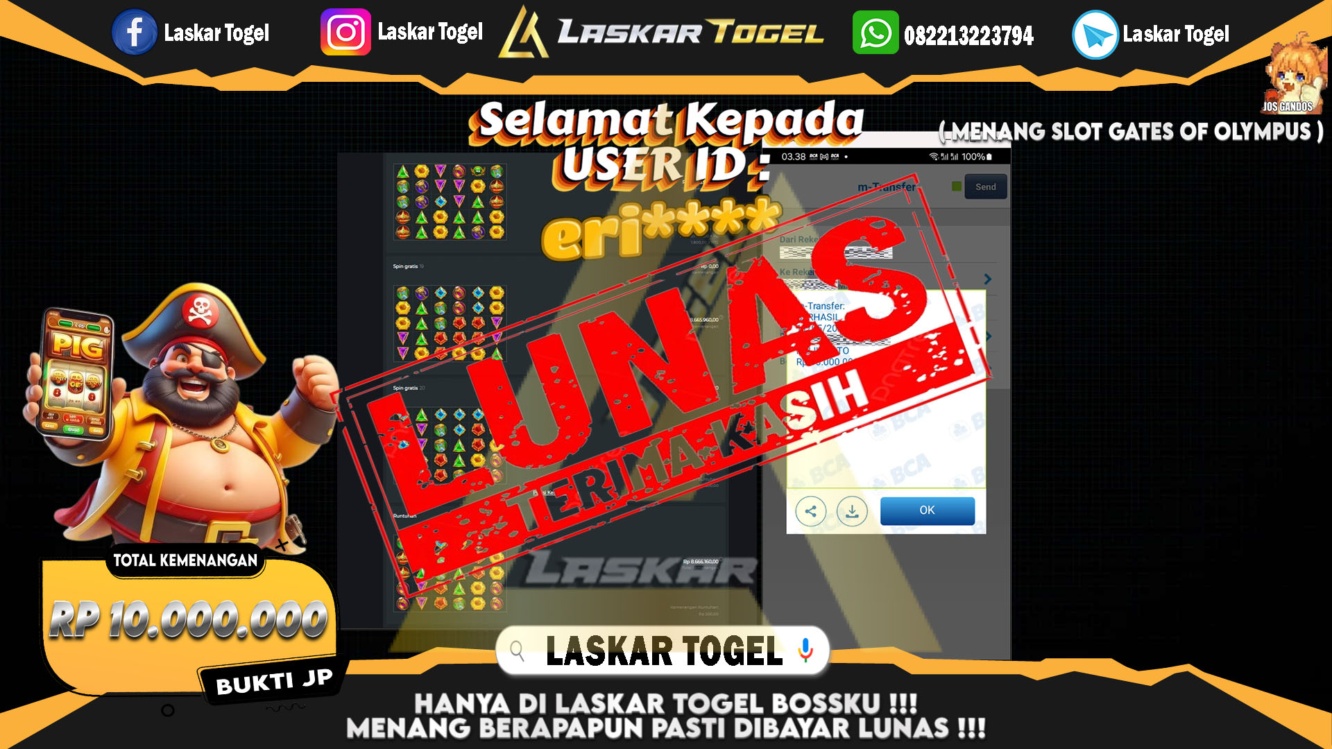 LASKARTOGEL-JACKPOT-SLOT-GATES-OF-OLYMPUS-Rp.10.000.000