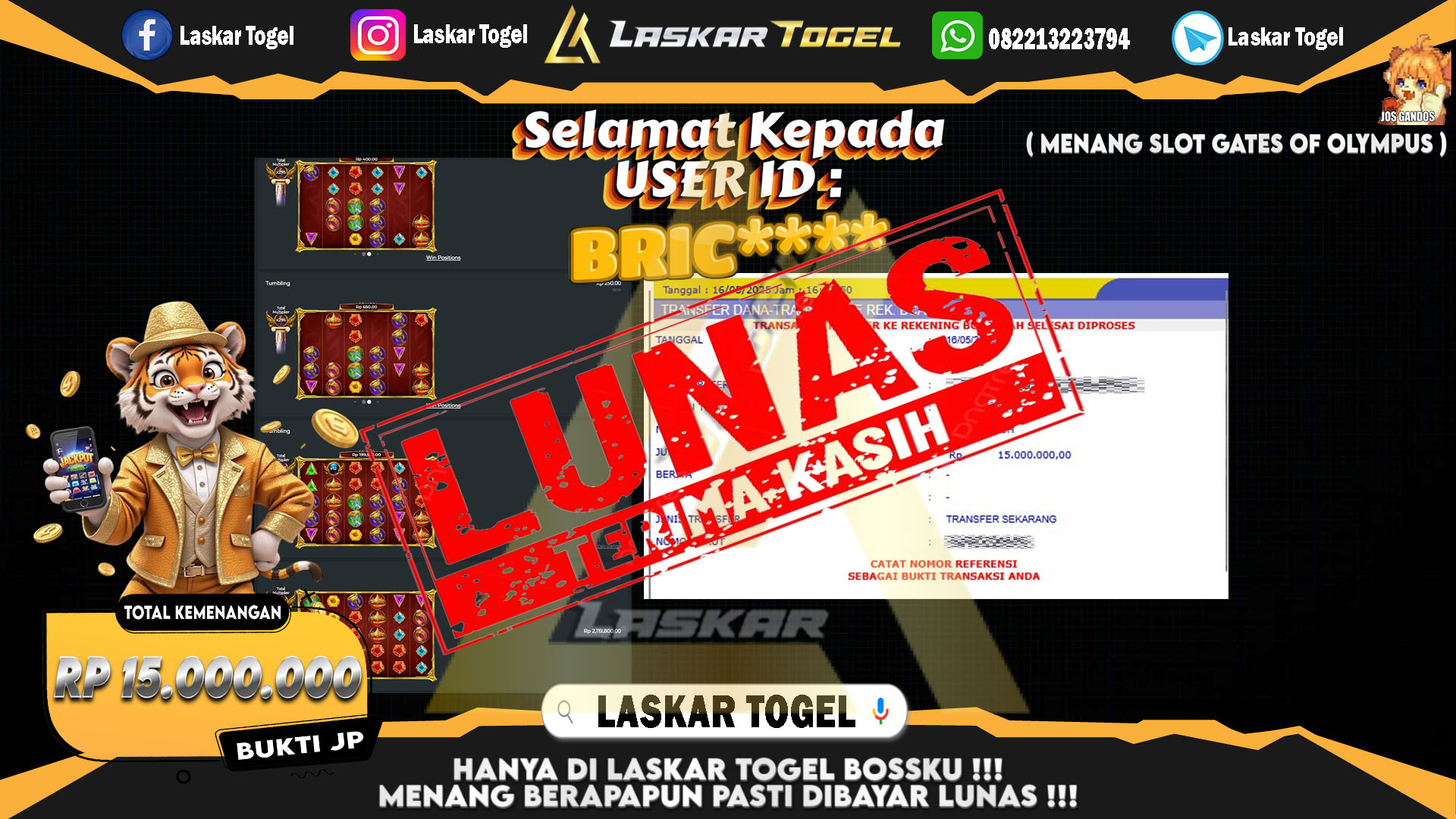 LASKARTOGEL-JACKPOT-SLOT-GATES-OF-OLYMPUS-Rp.15.000.000