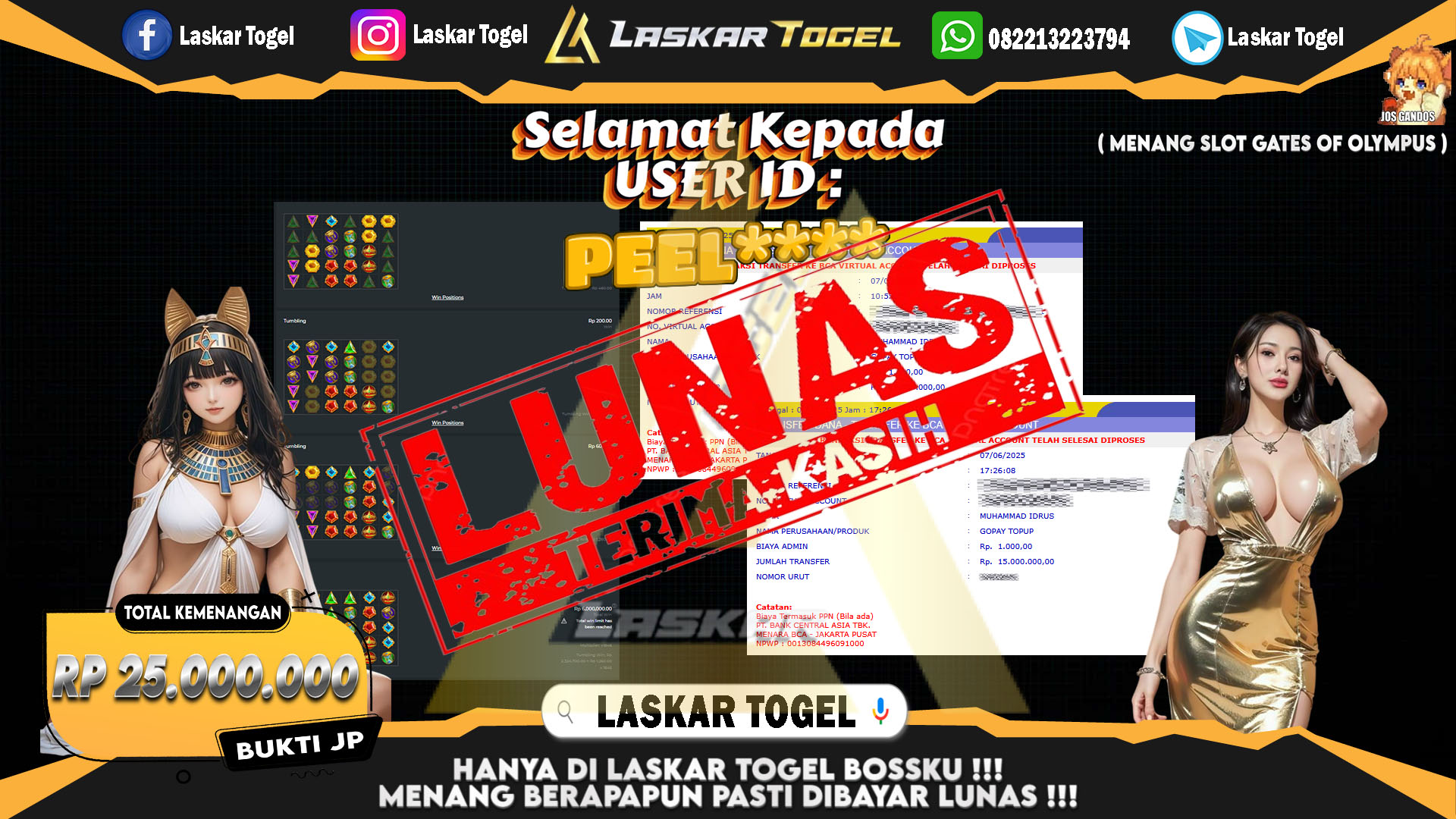 LASKARTOGEL-JACKPOT-SLOT-GATES-OF-OLYMPUS-Rp.25.000.000