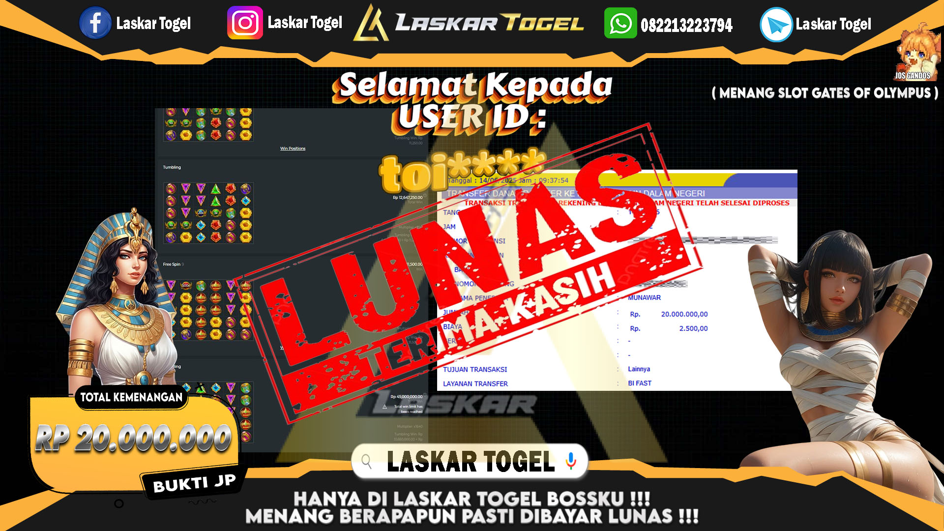 LASKARTOGEL-JACKPOT-SLOT-GATES-OF-OLYMPUS-Rp.20.000.000