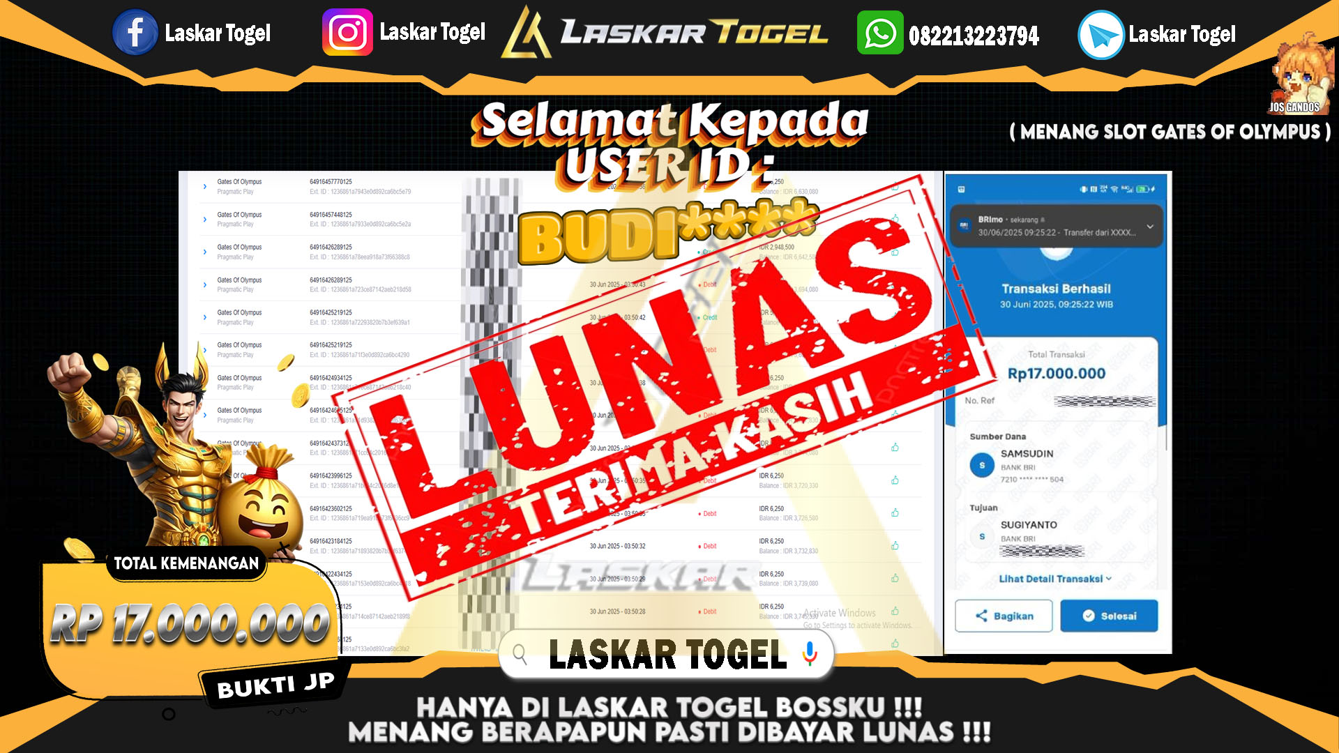 LASKARTOGEL-JACKPOT-SLOT-GATES-OF-OLYMPUS-Rp.17.000.000