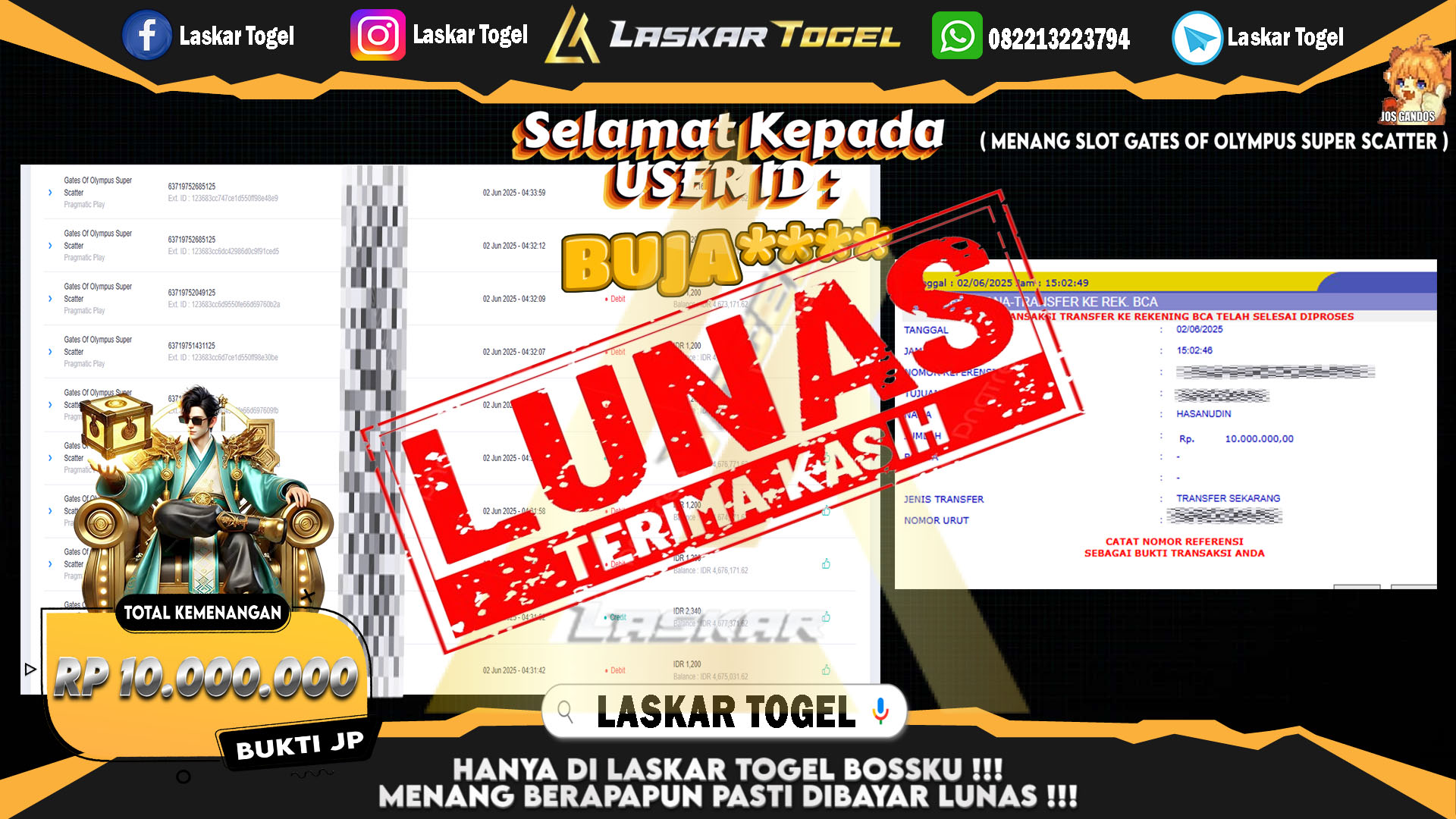 LASKARTOGEL-JACKPOT-SLOT-GATES-OF-OLYMPUS-SUPER-SCATTER-Rp.10.000.000