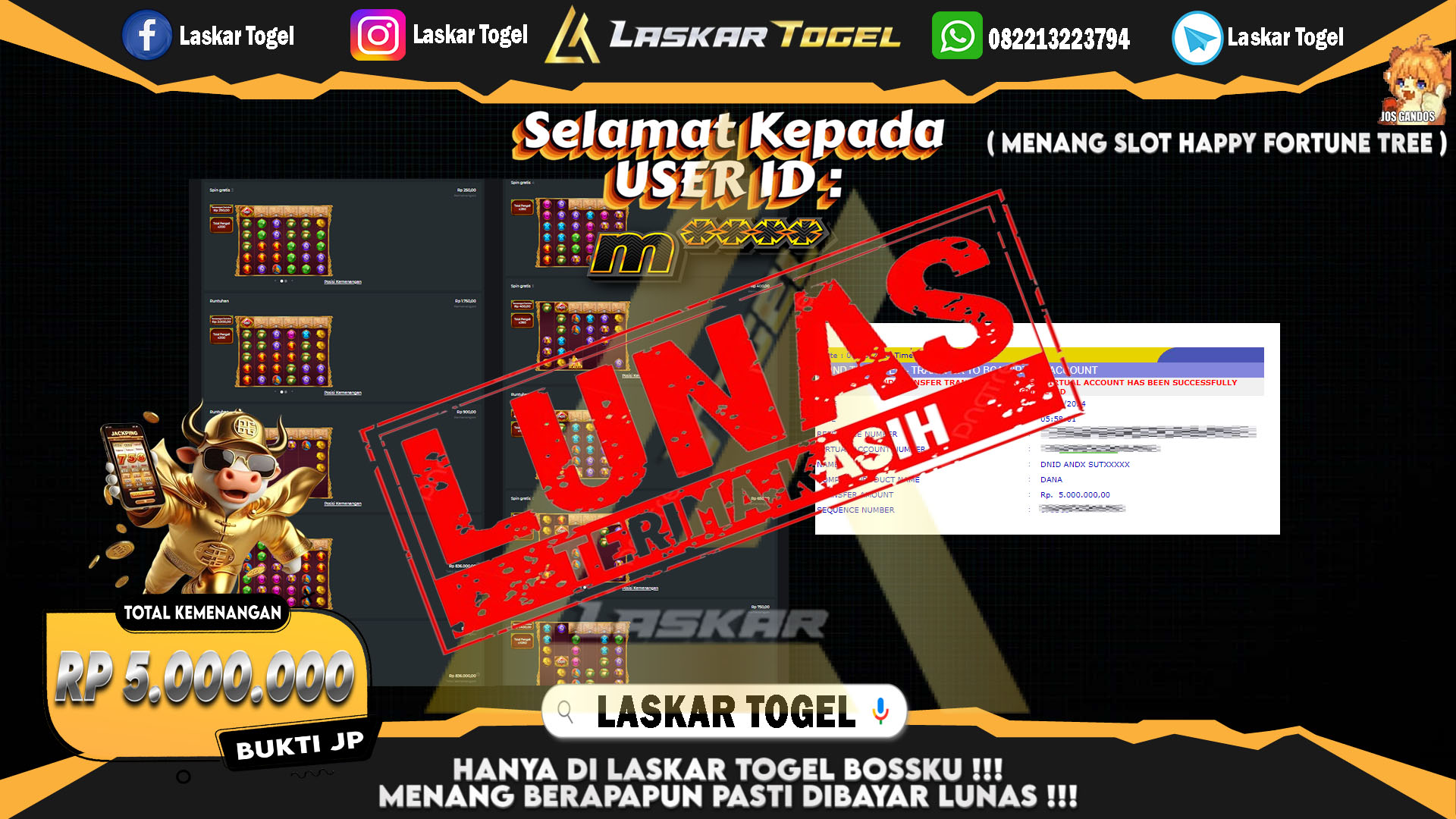 LASKARTOGEL-JACKPOT-SLOT-HAPPY-FORTUNE-TREE-Rp.5.000.000