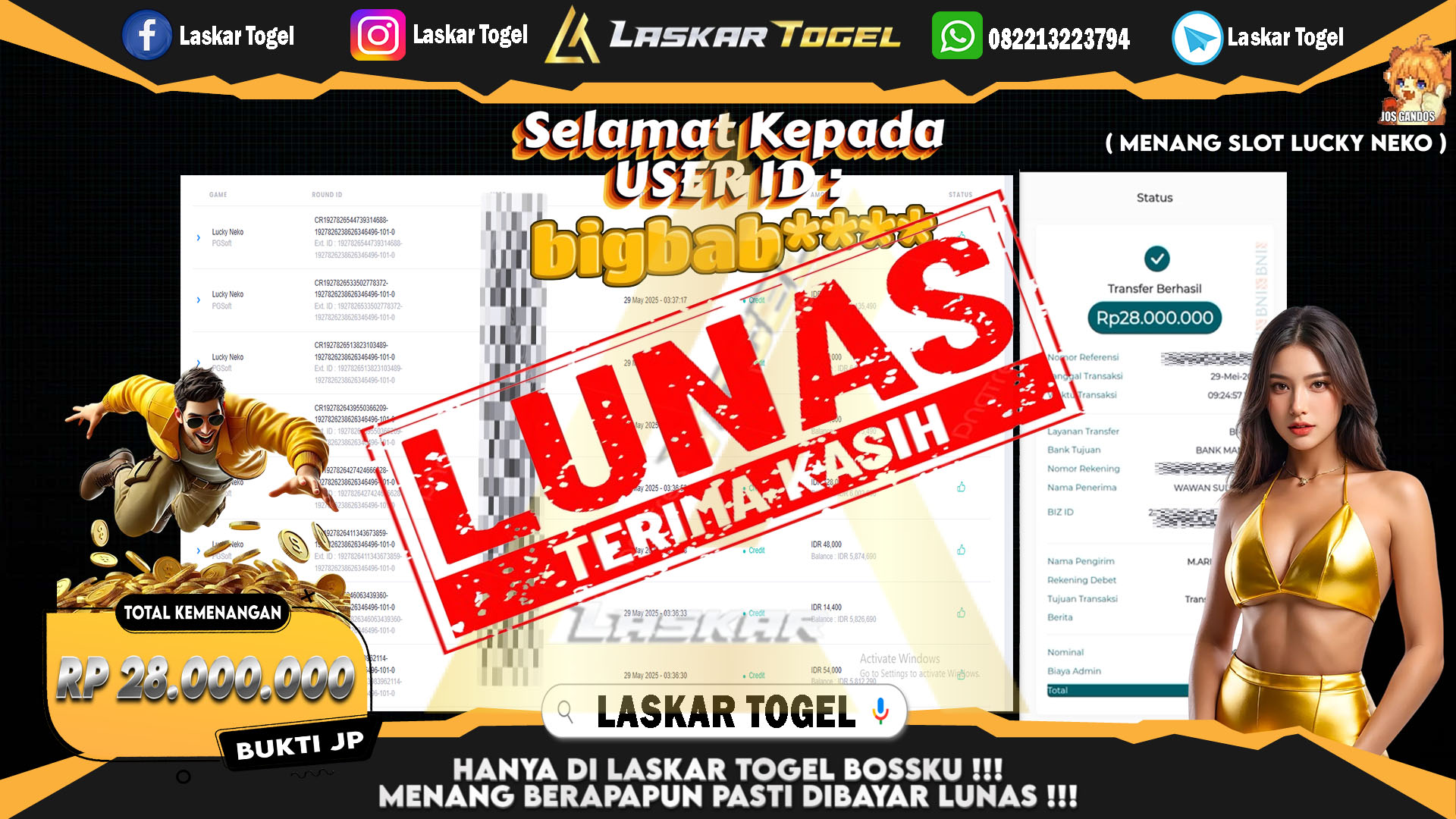 LASKARTOGEL-JACKPOT-SLOT-LUCKY-NEKO-Rp.28.000.000