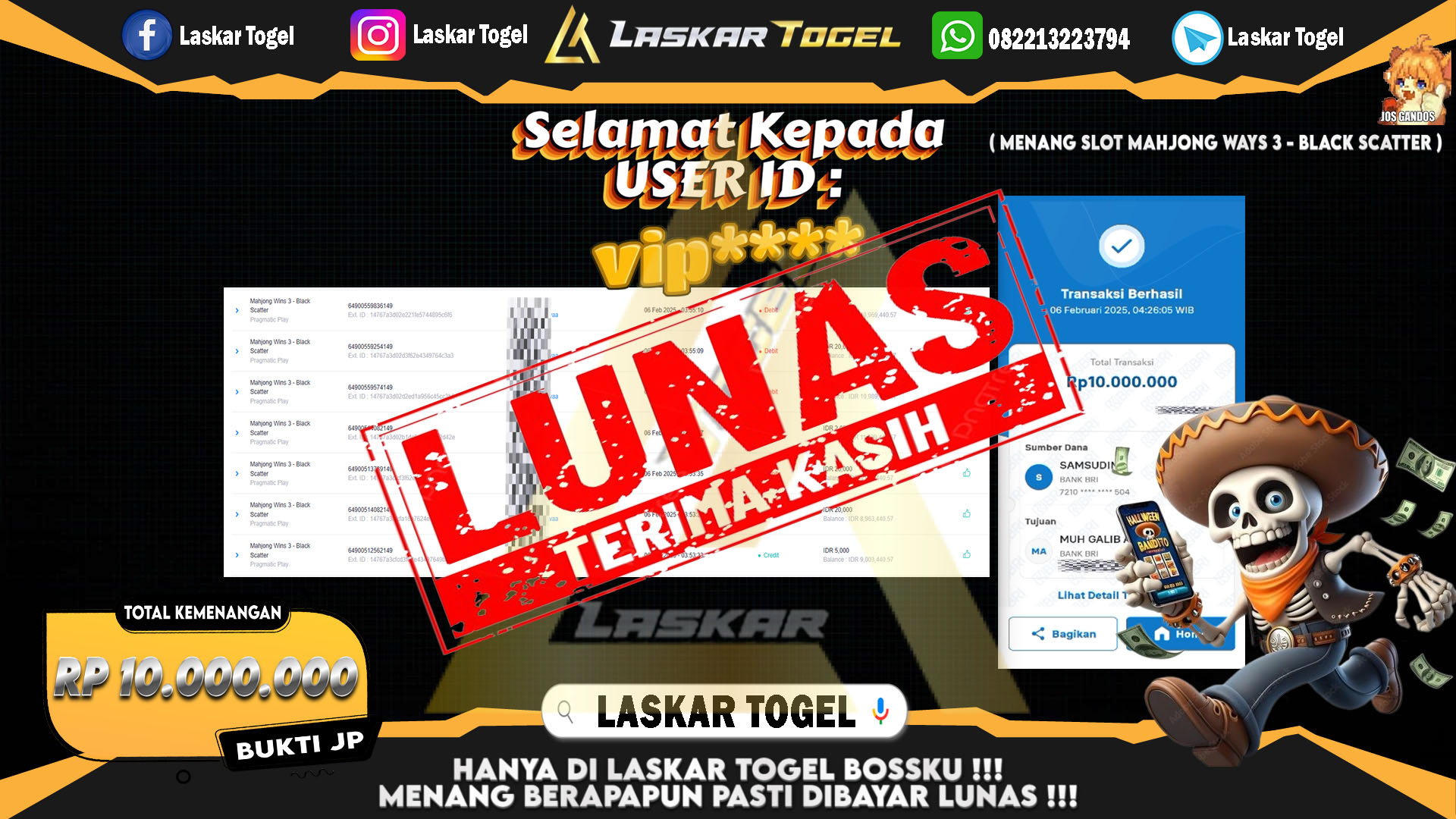 LASKARTOGEL-JACKPOT-TOGEL-TAIWAN-Rp.22.000.000