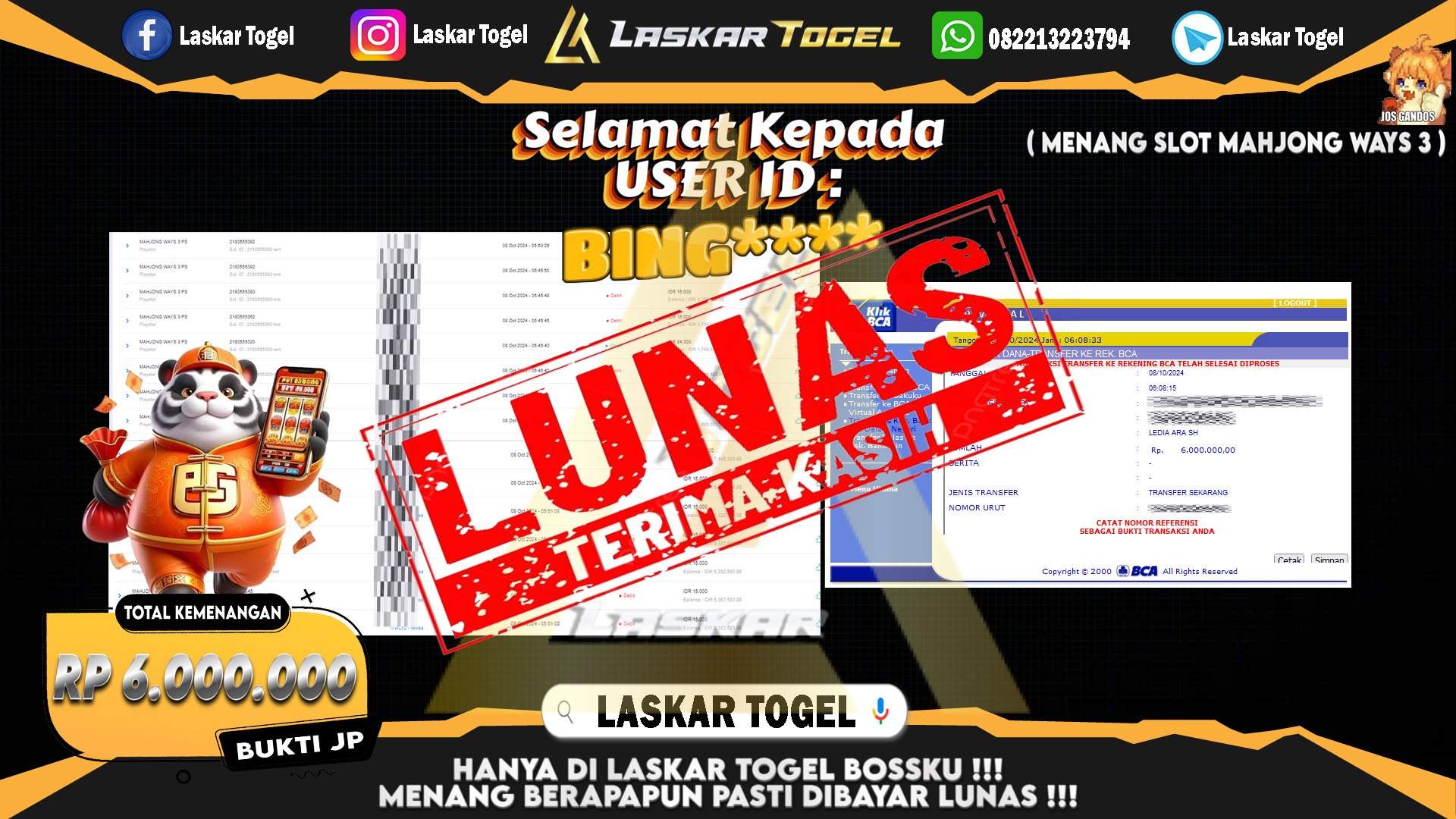 LASKARTOGEL-JACKPOT-SLOT-MAHJONG-WAYS-3-Rp.5.000.000