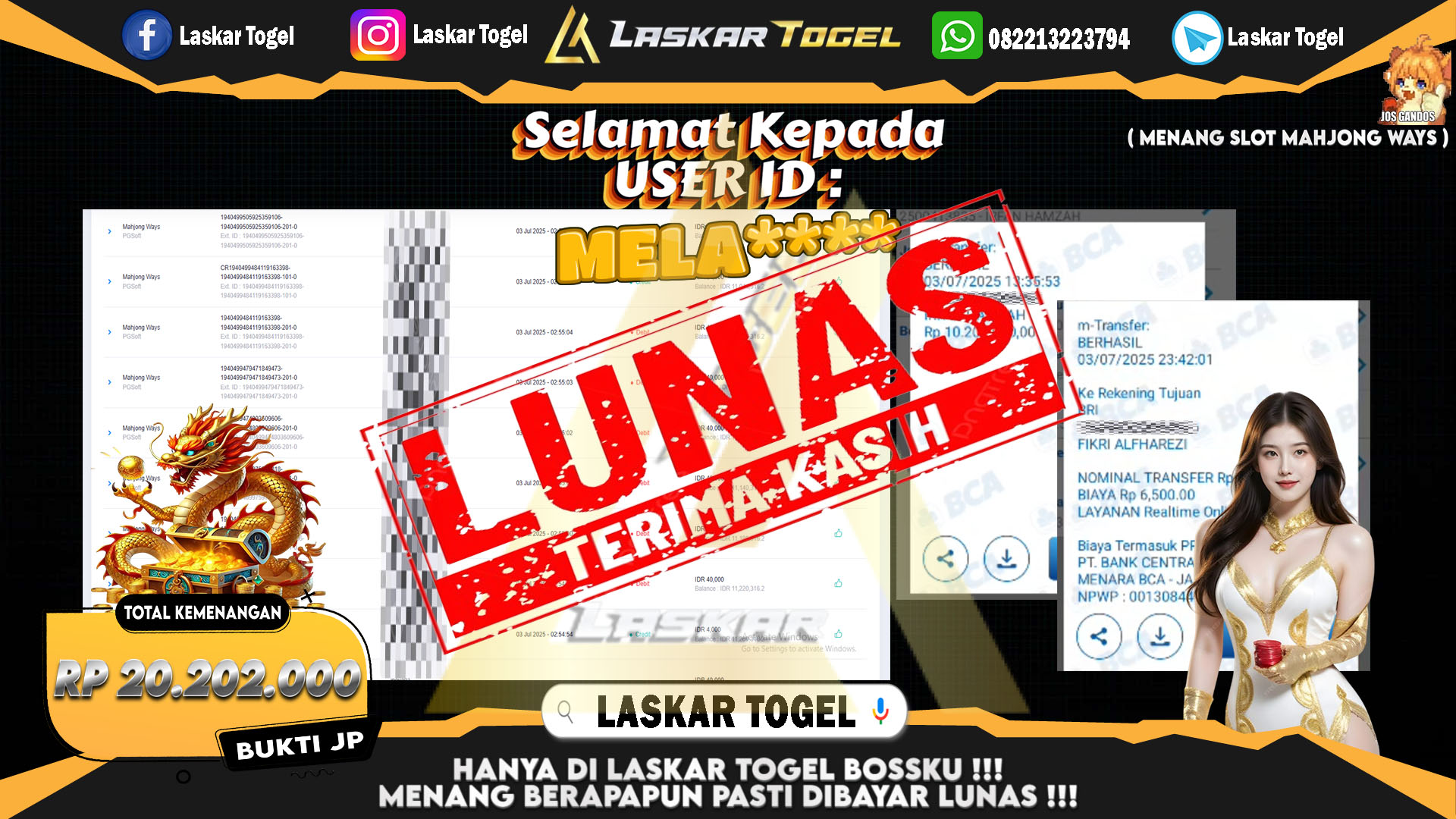 LASKARTOGEL-JACKPOT-SLOT-MAHJONG-WAYS-Rp.20.202.000