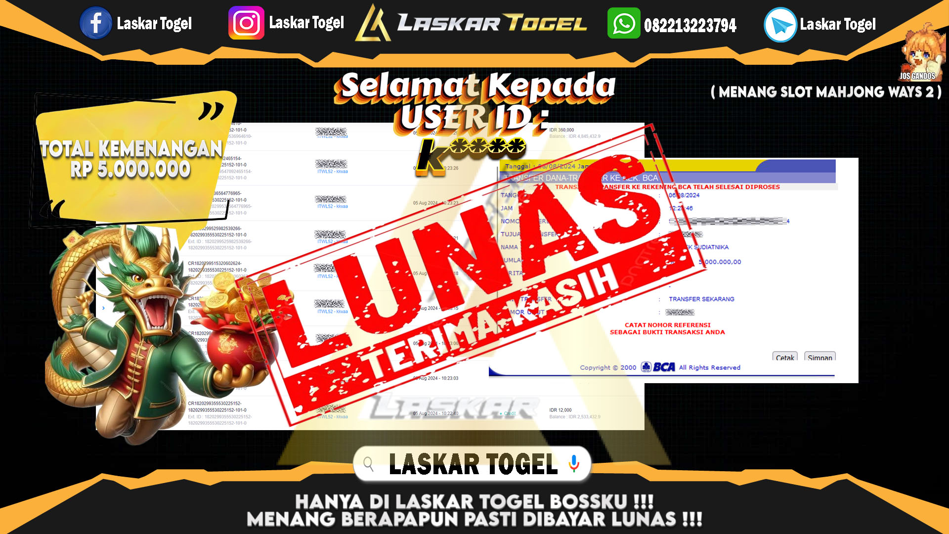 LASKARTOGEL-JACKPOT-SLOT-MAHJONG-WAYS2-Rp.5.000.000