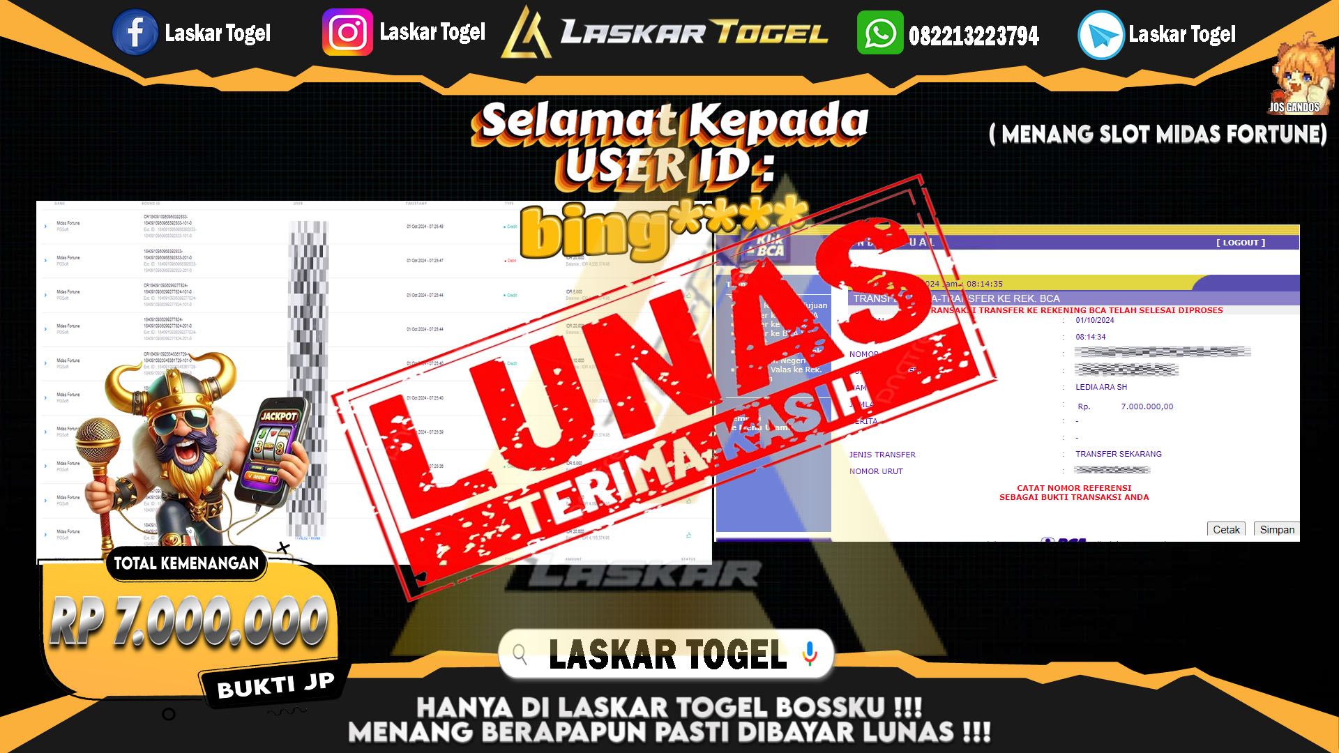 LASKARTOGEL-JACKPOT-SLOT-MIDAS-FORTUNE-Rp.7.000.000