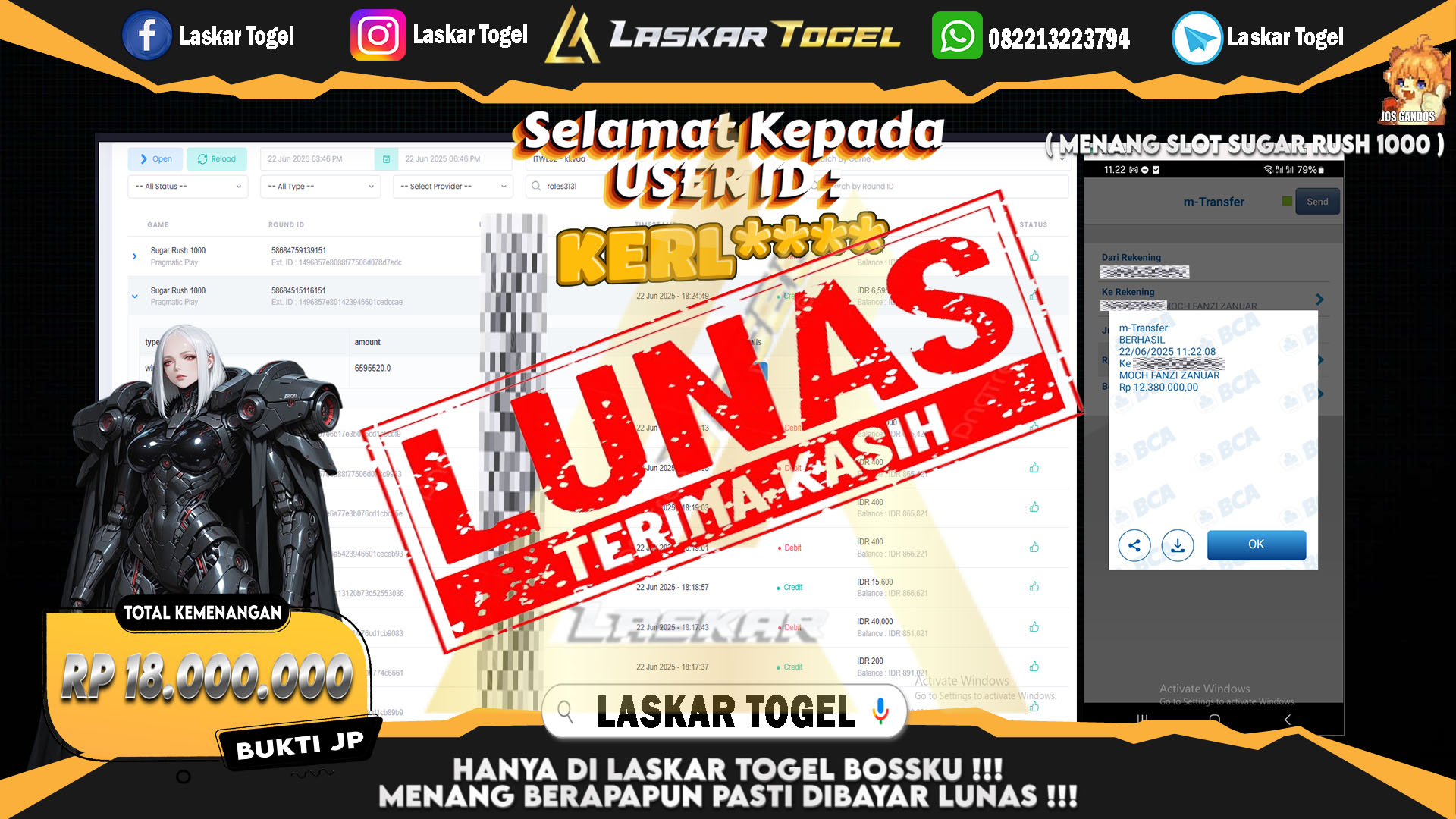 LASKARTOGEL-JACKPOT-SLOT-SUGAR-RUSH-1000-Rp.18.000.000