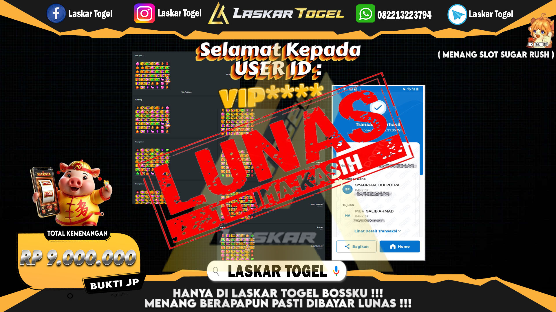 LASKARTOGEL-JACKPOT-SLOT-SUGAR-RUSH-Rp.9.000.000