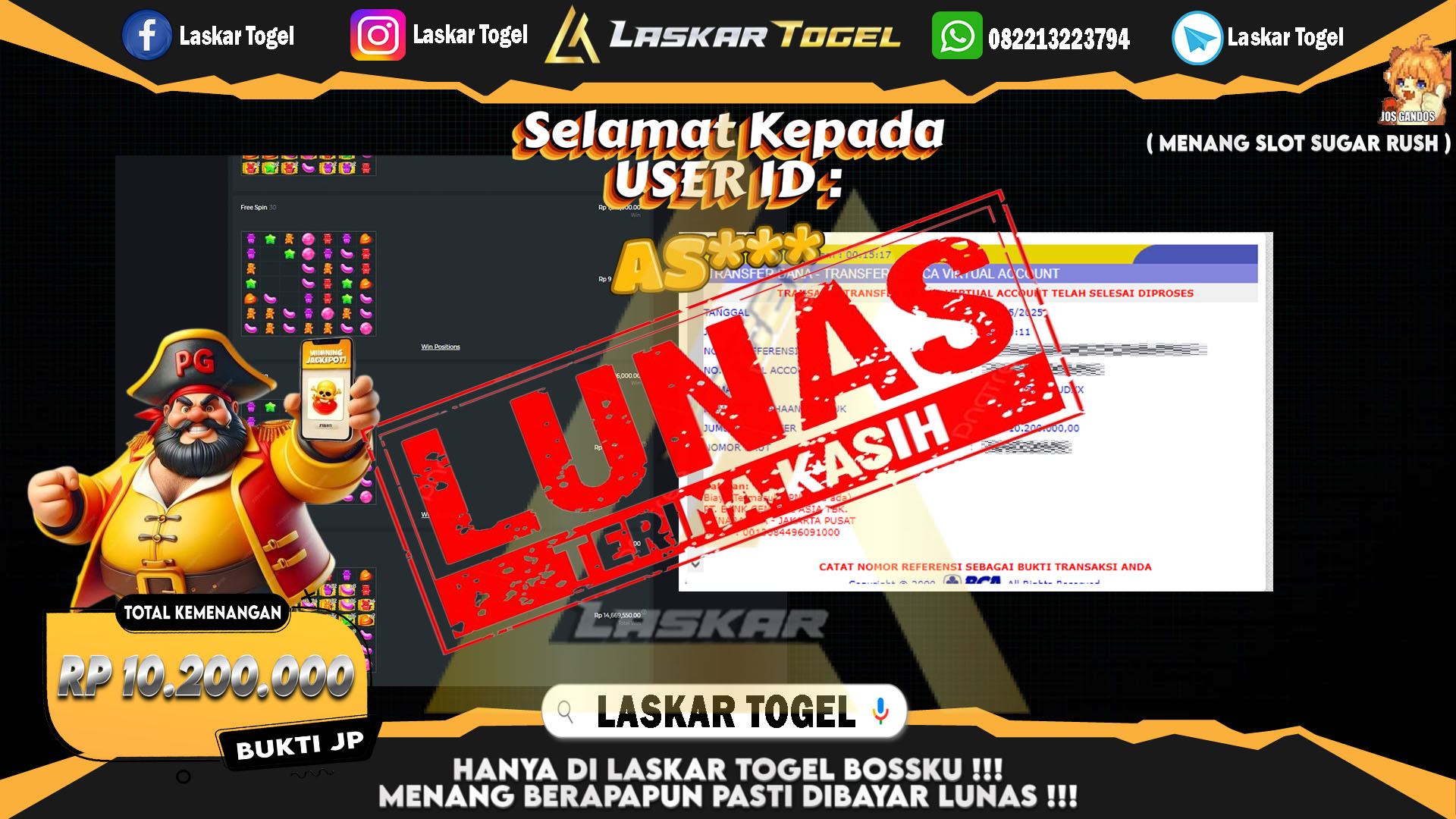 LASKARTOGEL-JACKPOT-SLOT-SUGAR-RUSH-Rp.12.000.000