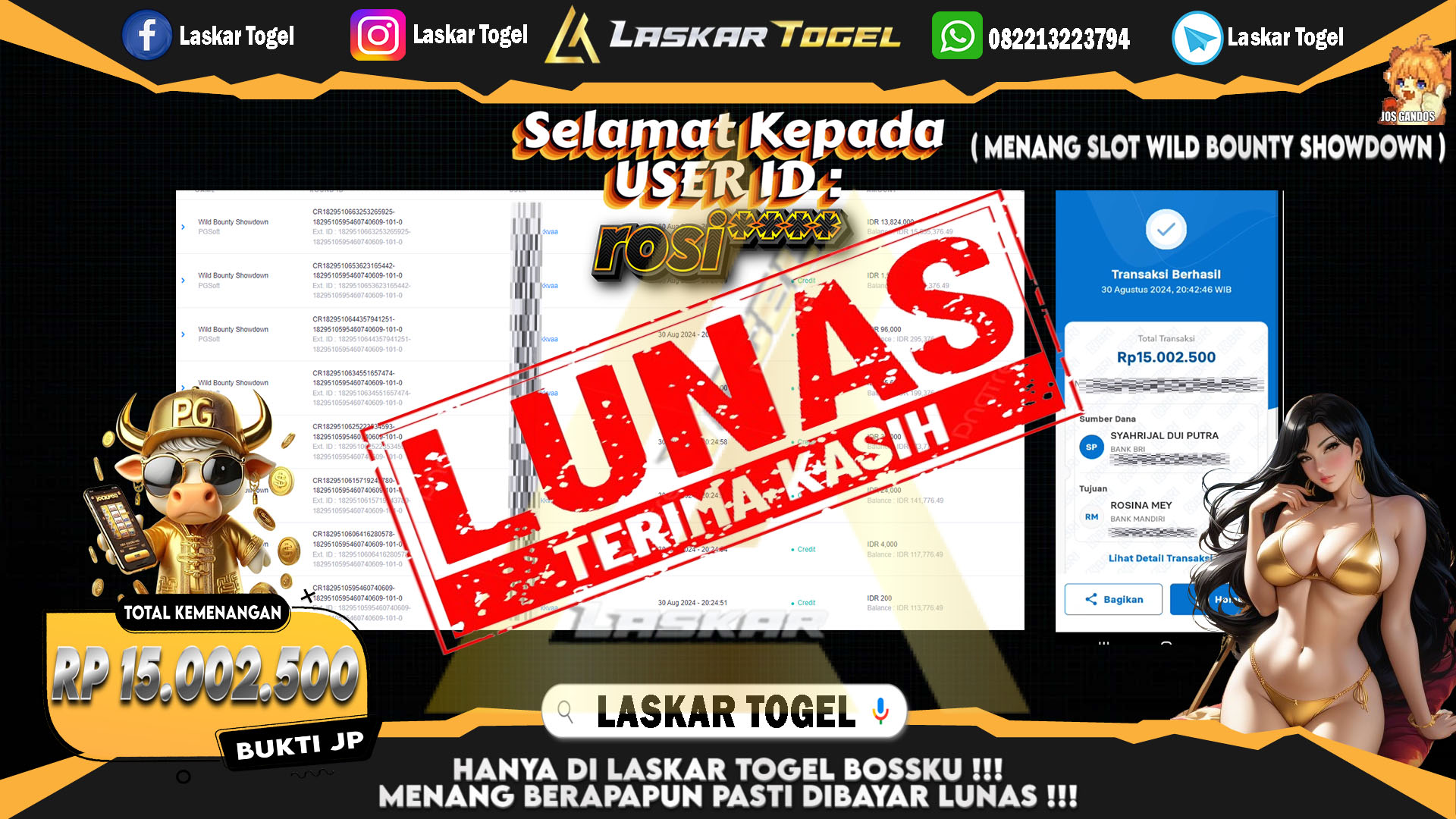LASKARTOGEL-JACKPOT-SLOT-WILD-BOUNTY-SHOWDOWN-Rp.15.002.500