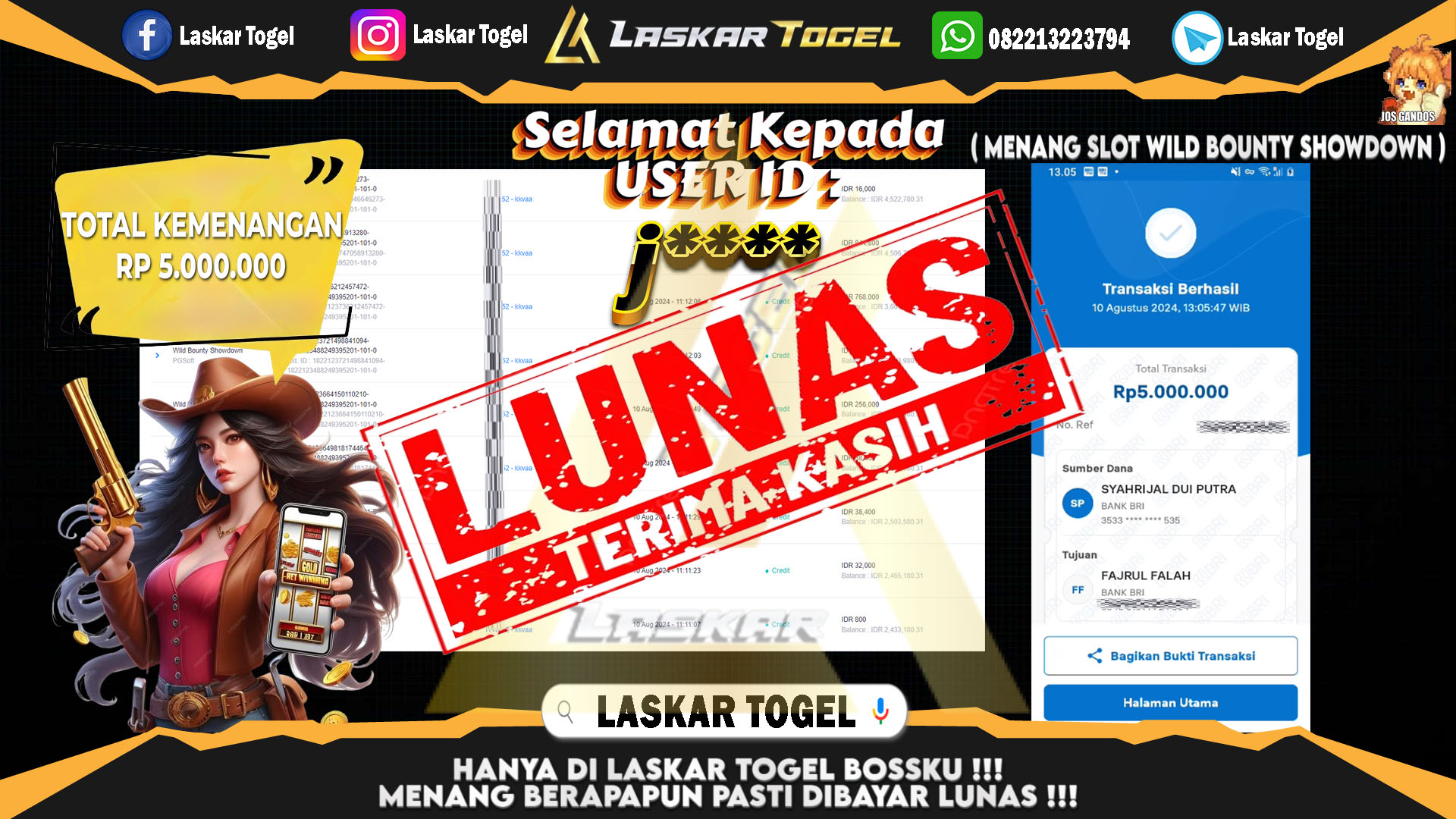 LASKARTOGEL-JACKPOT-SLOT-WILD-BOUNTY-SHOWDOWN-Rp.5.000.000