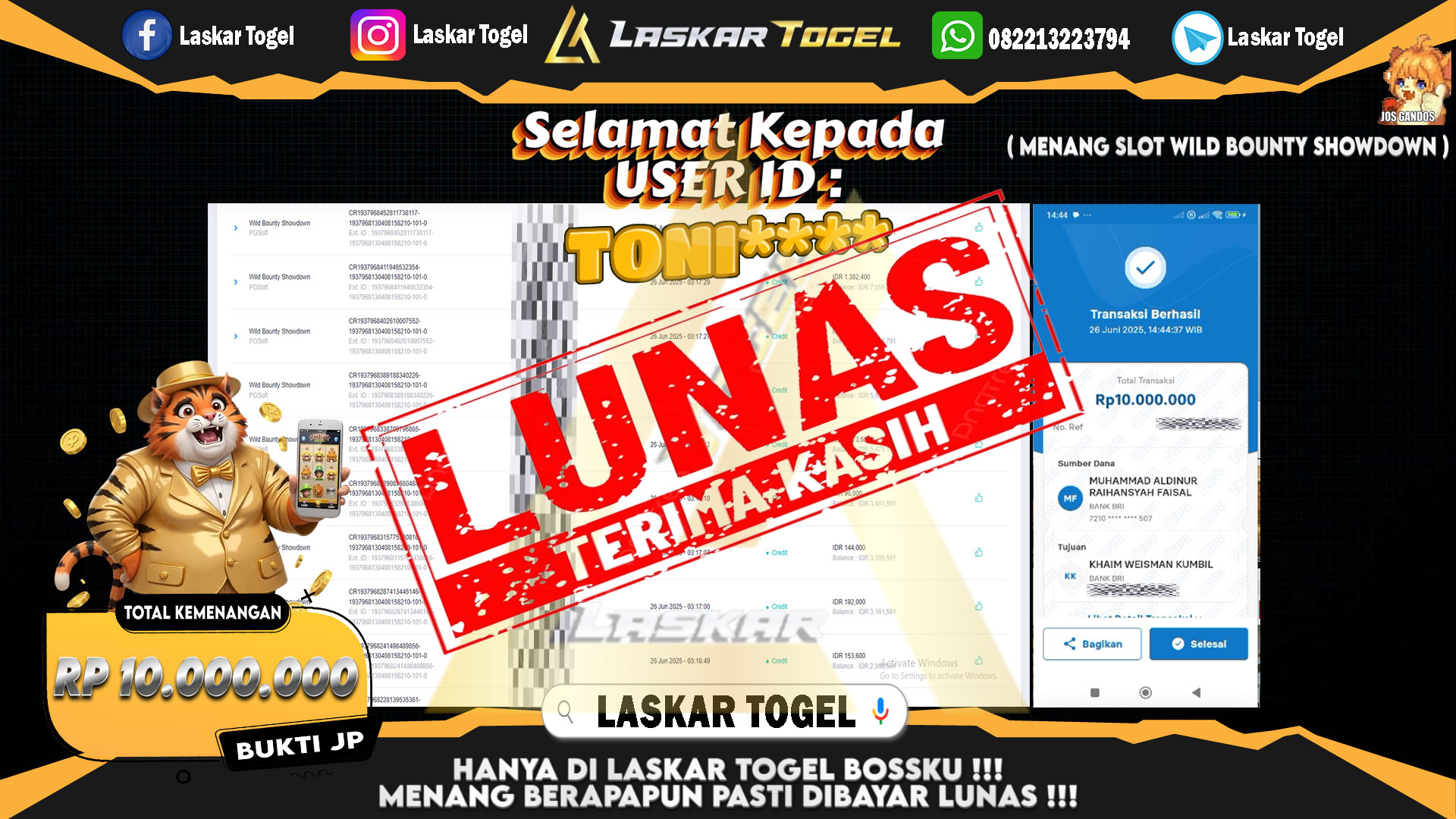 LASKARTOGEL-JACKPOT-SLOT-WILD-BOUNTY-SHOWDOWN-Rp.10.000.000
