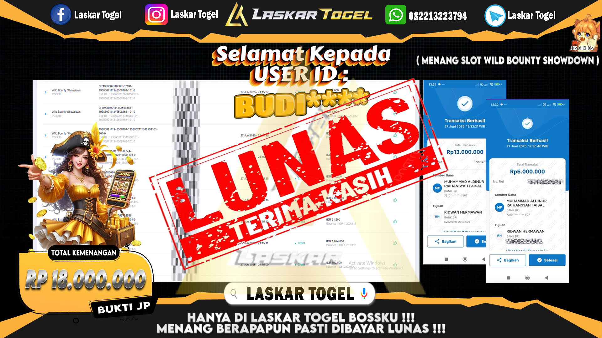 LASKARTOGEL-JACKPOT-SLOT-WILD-BOUNTY-SHOWDOWN-Rp.18.000.000