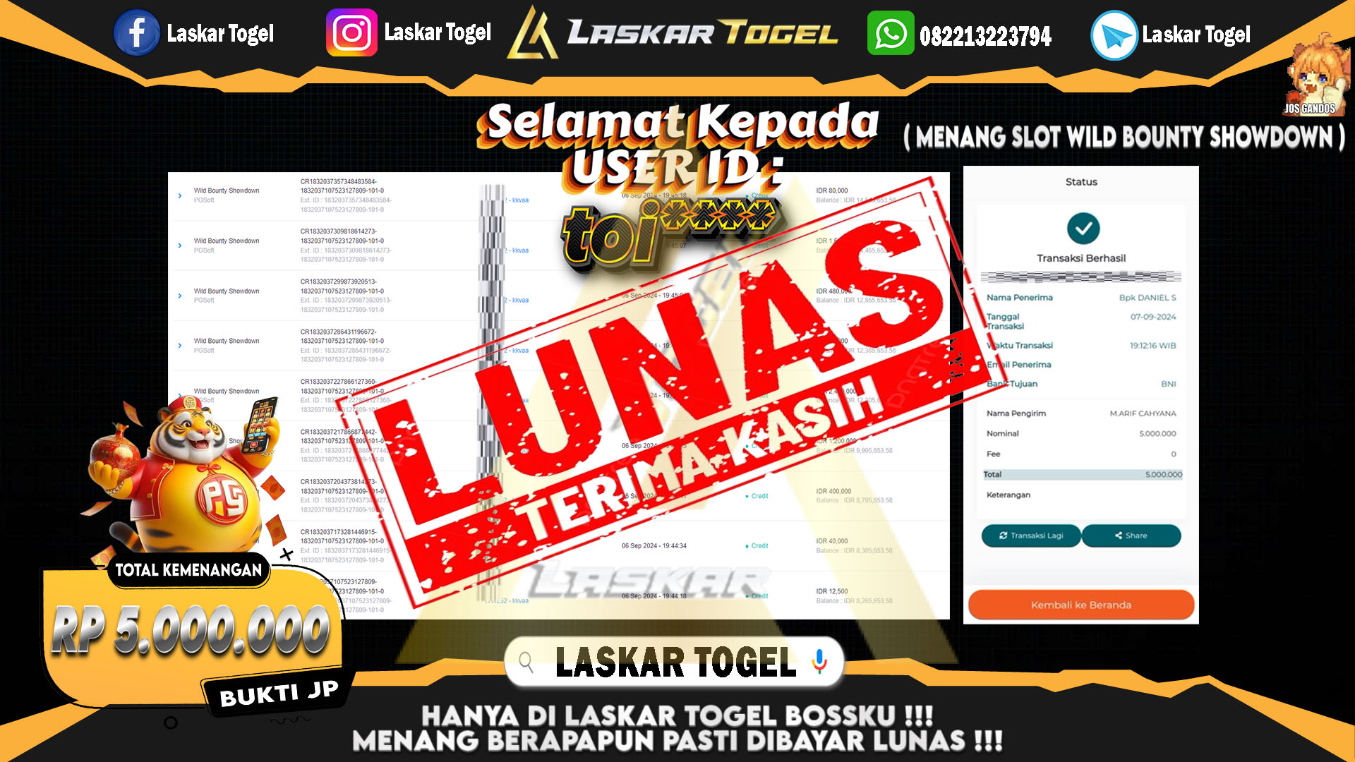 LASKARTOGEL-JACKPOT-SLOT-WILD-BOUNTY-SHOWDOWN-Rp.5.000.000