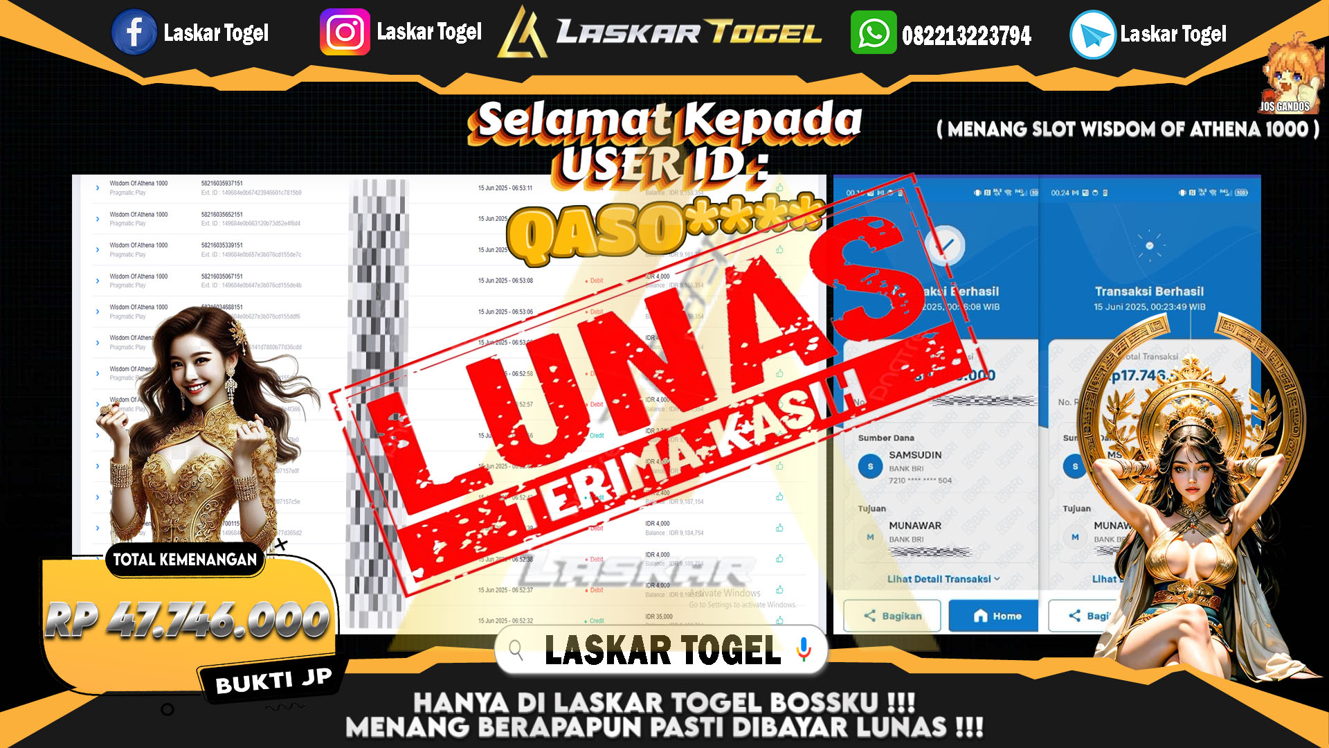 LASKARTOGEL-JACKPOT-SLOT-WISDOM-OF-ATHENA-1000-Rp.47.746.000