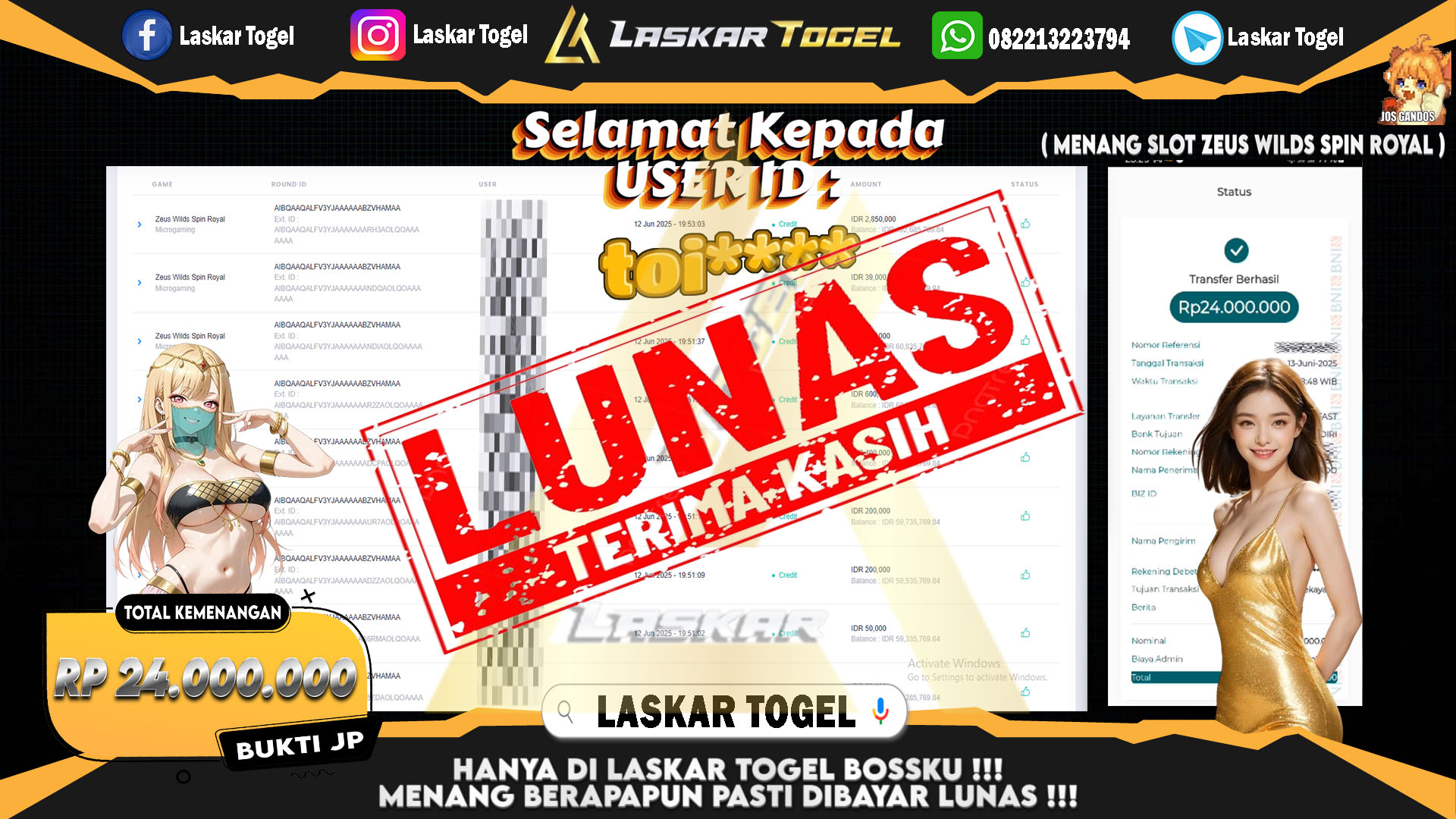 LASKARTOGEL-JACKPOT-SLOT-ZEUS-WILDS-SPIN-ROYAL-Rp.24.000.000