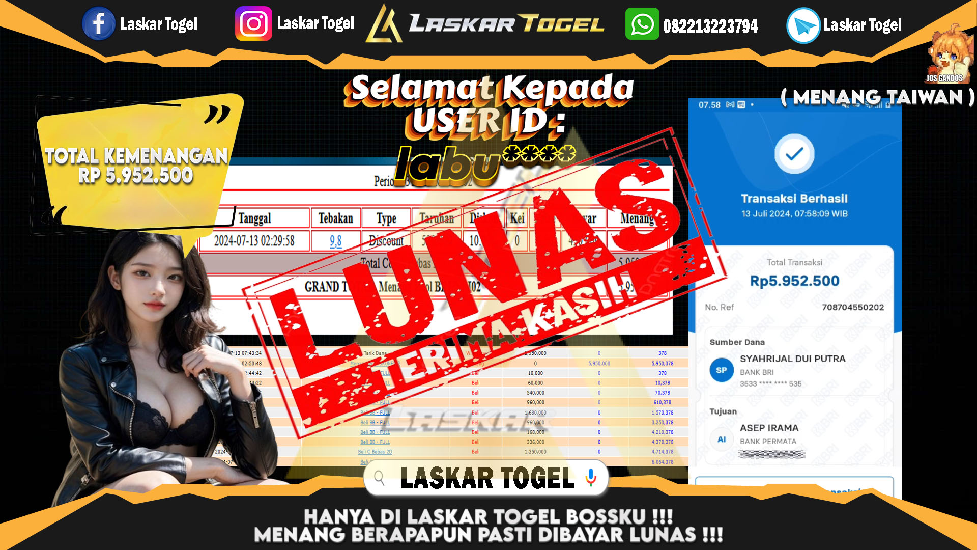 LASKARTOGEL-JACKPOT-TOGEL-TAIWAN-Rp.5.500.000