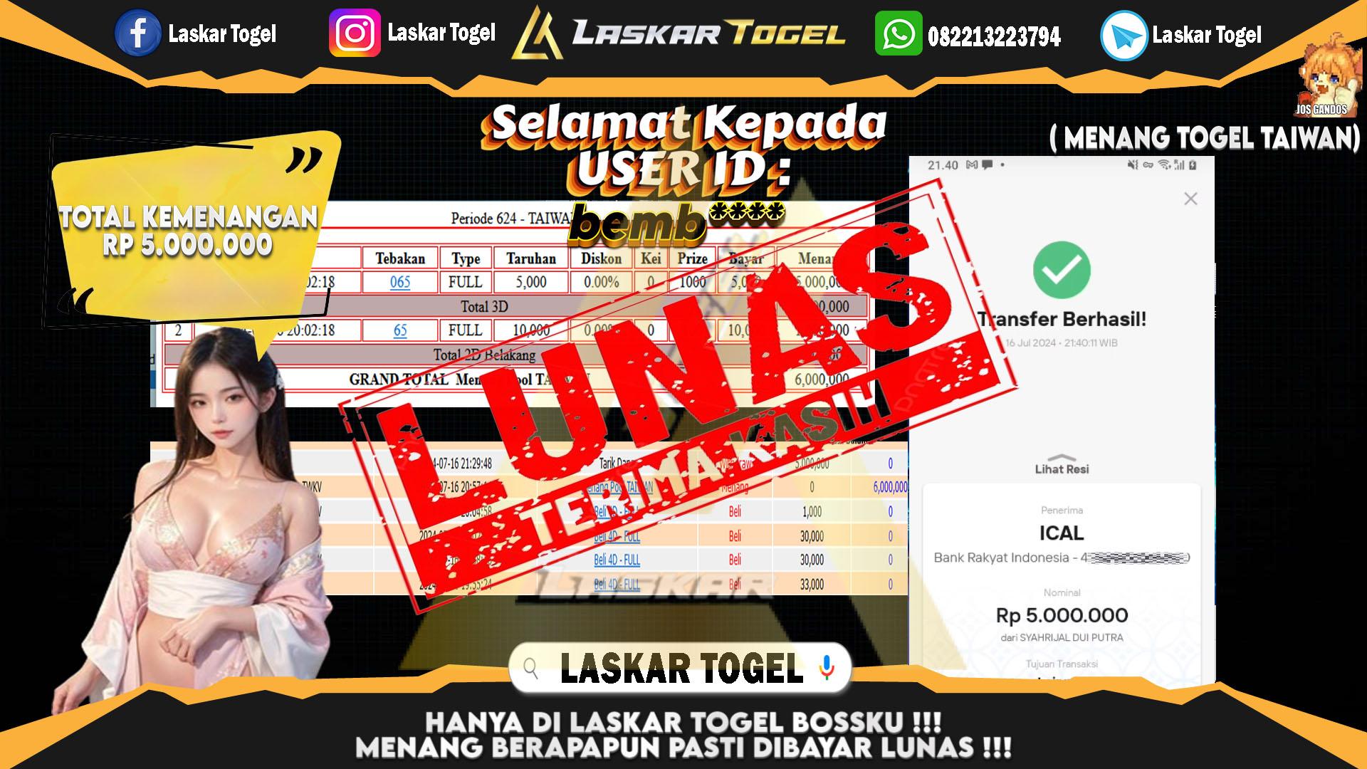 LASKARTOGEL-JACKPOT-TOGEL-TAIWAN-Rp.5.000.000