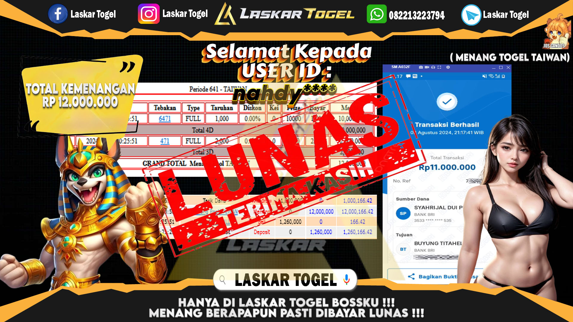 LASKARTOGEL-JACKPOT-TOGEL-TAIWAN-Rp.12.000.000