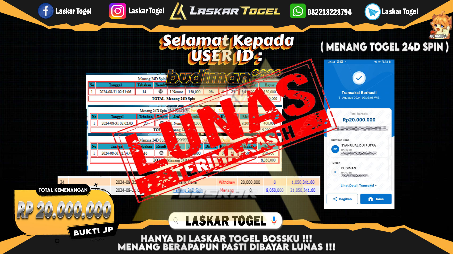 LASKARTOGEL-JACKPOT-TOGEL-24D-SPIN-Rp.20.000.000