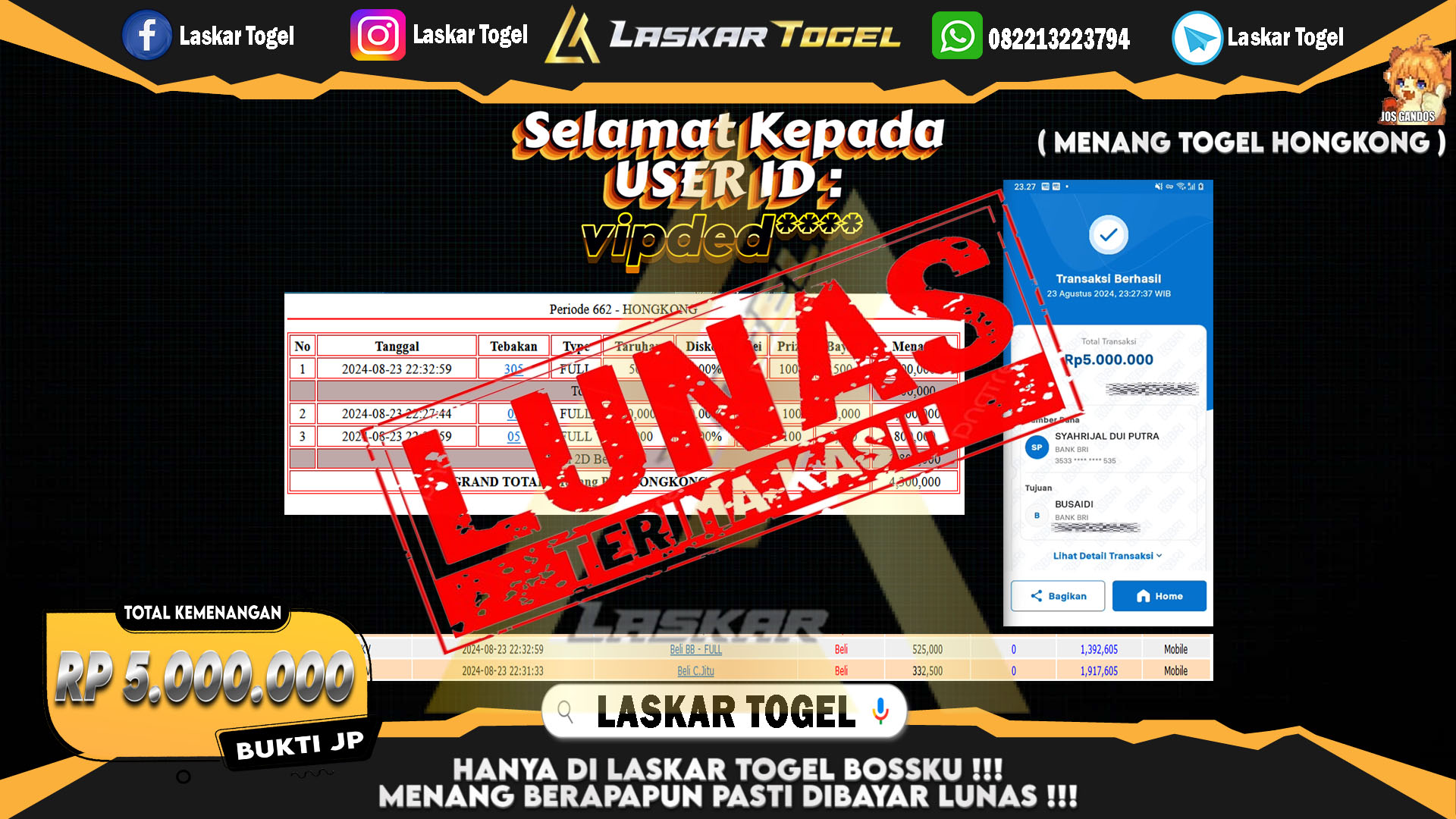 LASKARTOGEL-JACKPOT-SLOT-SUGAR-RUSH-Rp.7.000.000