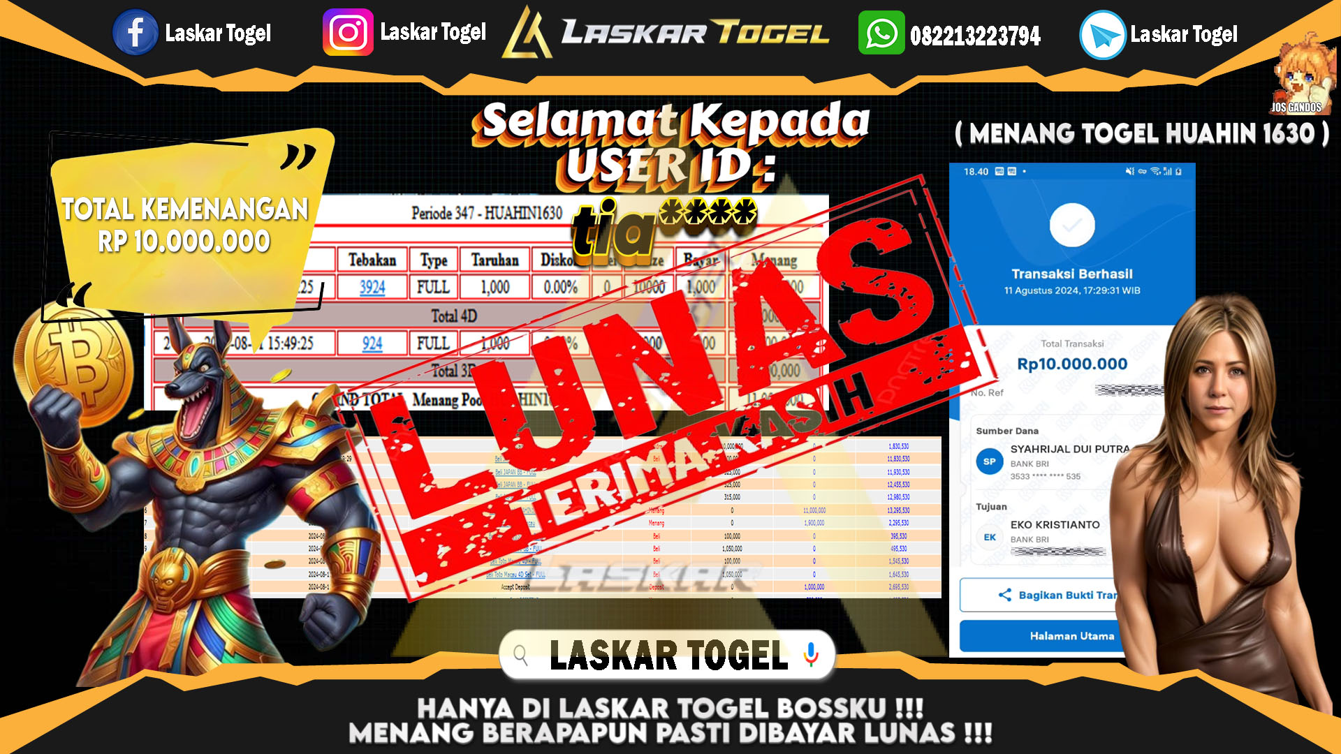 LASKARTOGEL-JACKPOT-TOGEL-HUAHIN-Rp.10.000.000