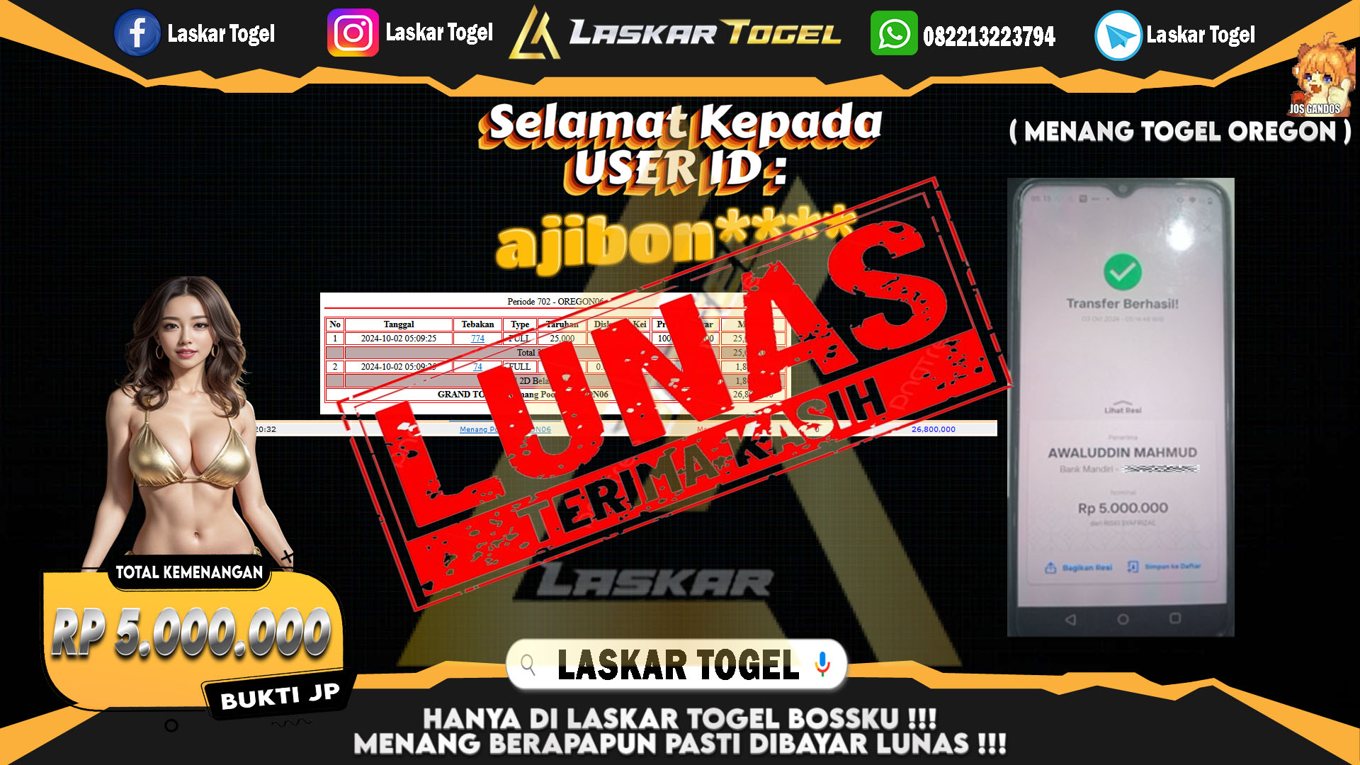 LASKARTOGEL-JACKPOT-TOGEL-OREGON-Rp.5.000.000