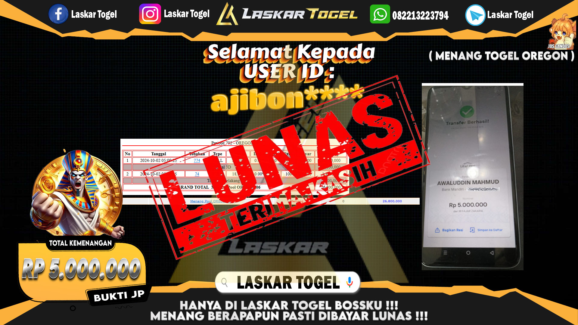 LASKARTOGEL-JACKPOT-TOGEL-OREGON-Rp.5.000.000