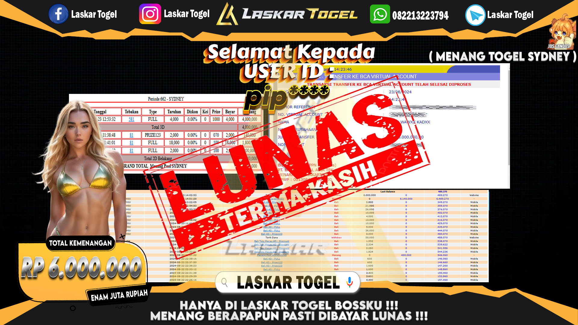 LASKARTOGEL-JACKPOT-TOGEL-SYDNEY-Rp.6.000.000