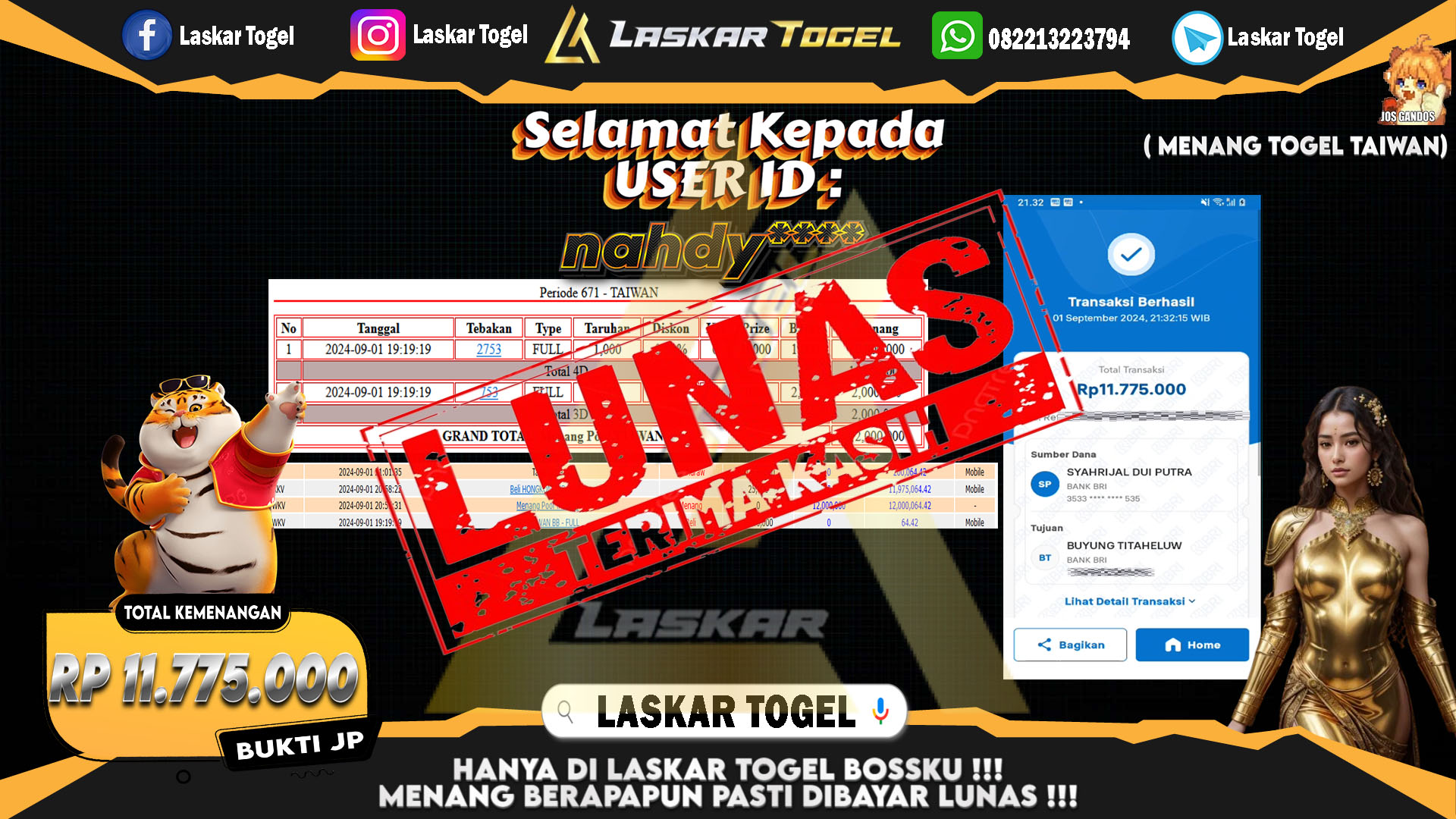 LASKARTOGEL-JACKPOT-TOGEL-TAIWAN-Rp.11.775.000