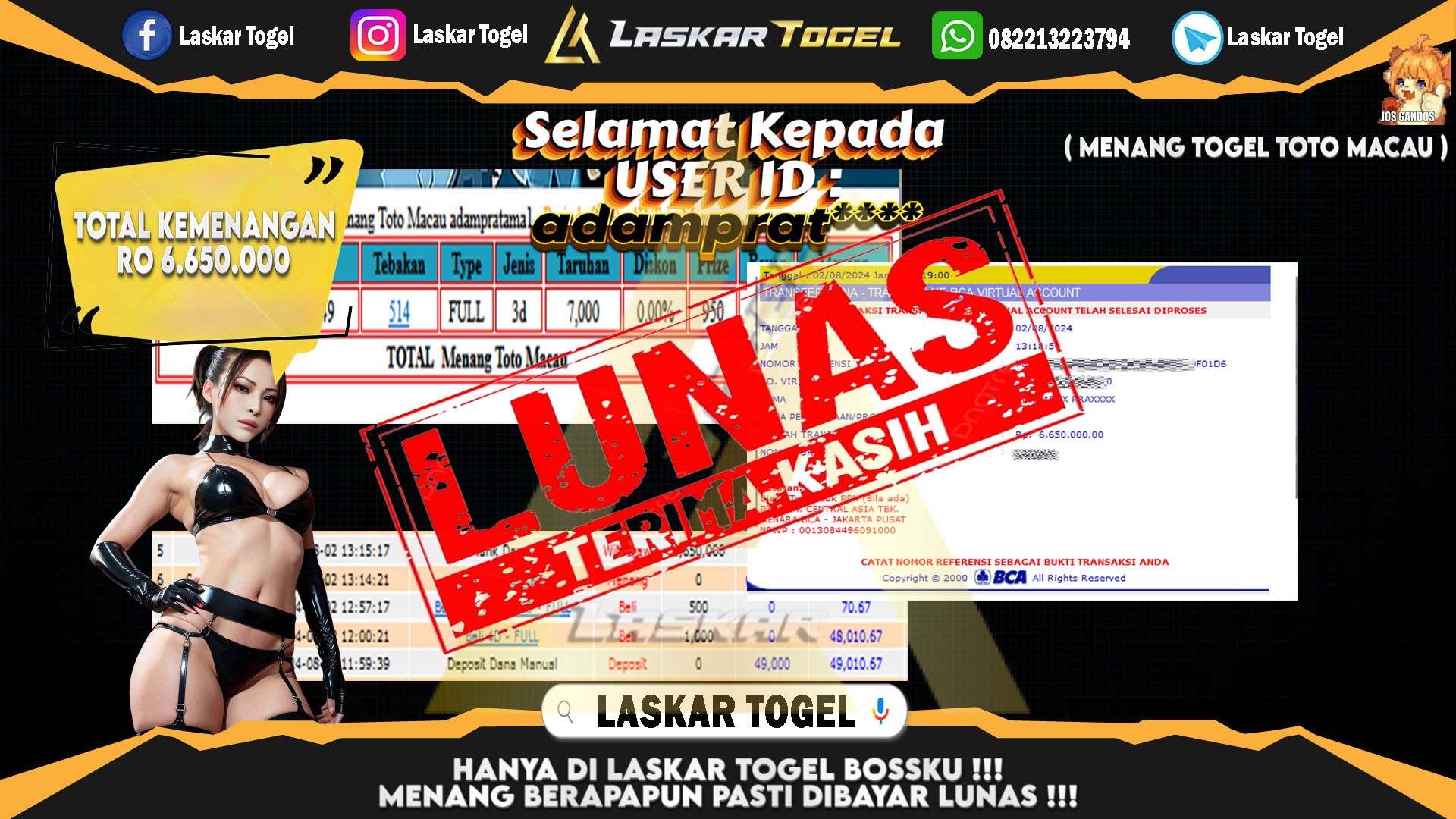 LASKARTOGEL-JACKPOT-TOGEL-TOTO-MACAU-Rp.6.650.000